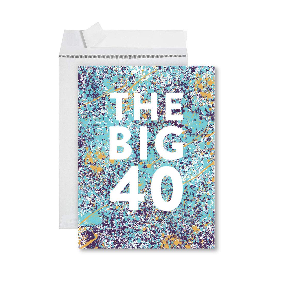 Funny Jumbo Birthday Card for 40th Birthday - 8.5 x 11 Inch Large Greeting Card with Envelope - Perfect for Milestone Celebrations, Gifts & Parties
