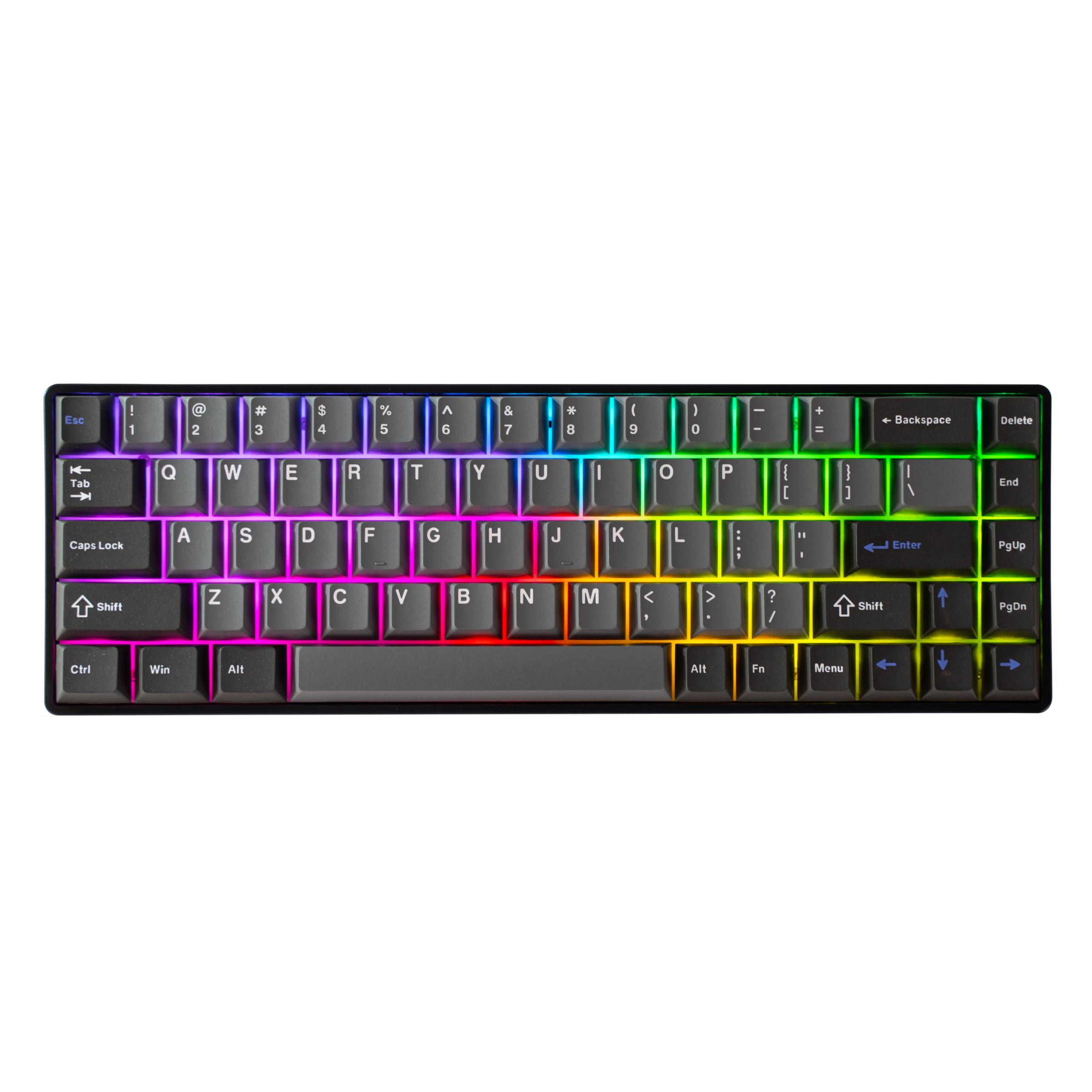 DrunkDeer G65 Rapid Trigger Mechanical Keyboard with Magnetic Switches - 65% Compact 68-Key Wired Gaming Keyboard, RGB Backlit, PBT Keycaps, Ghost Proof Black - Perfect for Competitive Gaming & Office Work