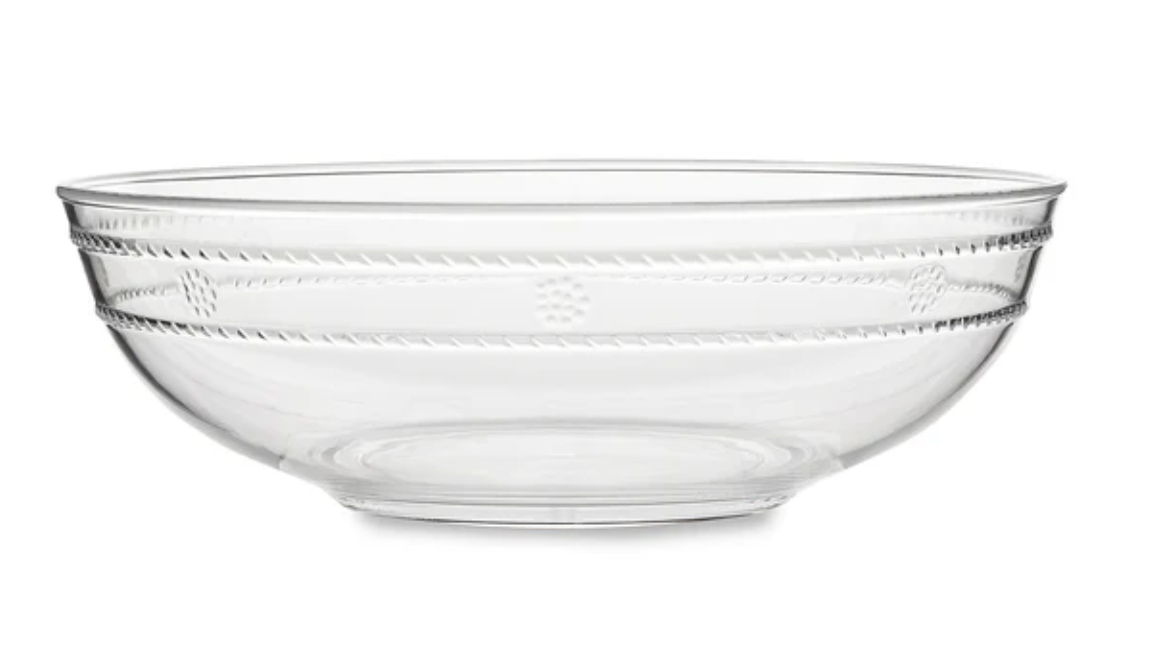 Juliska Isabella 13-Inch Acrylic Serving Bowl - Durable & Elegant for Salads, Pasta, and Party Dishes - Perfect for Entertaining, Dining, and Special Occasions