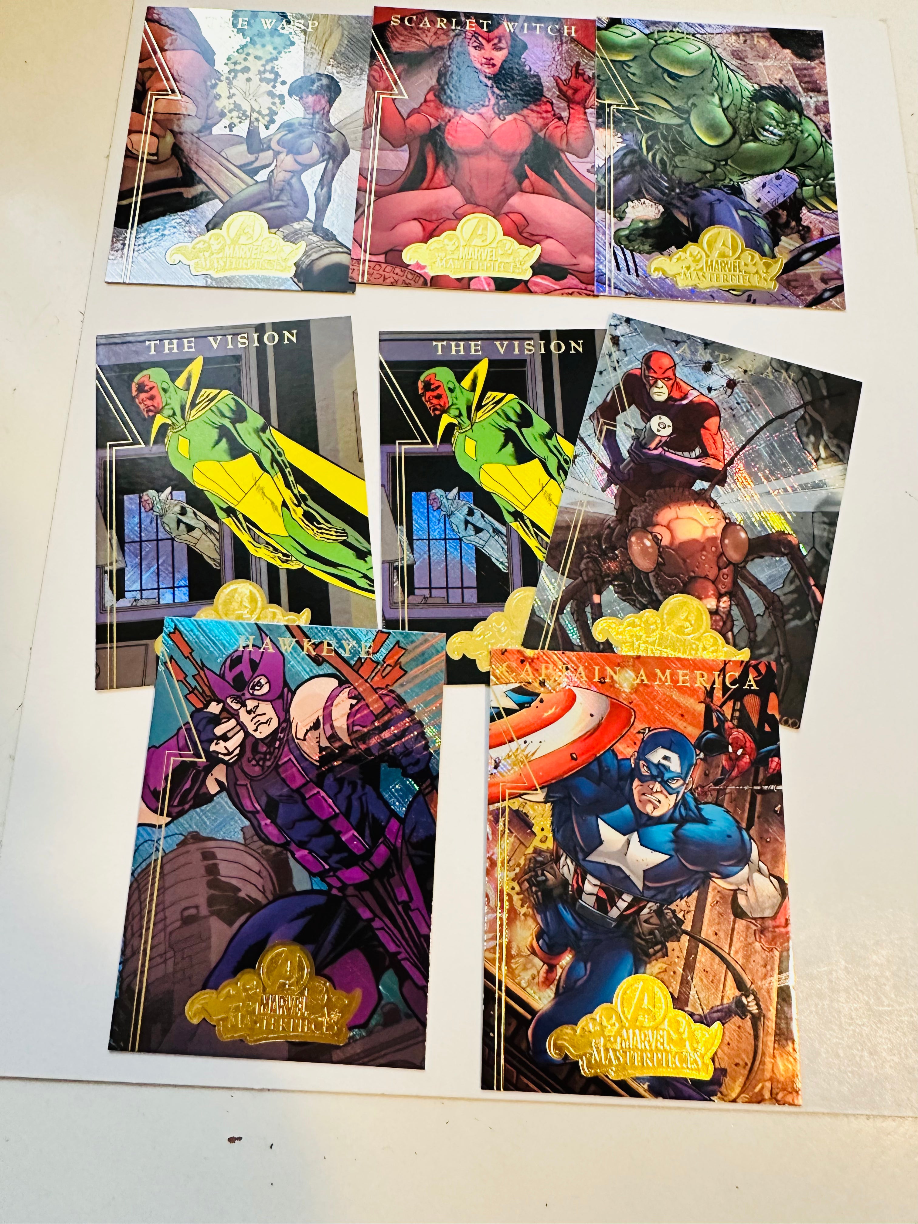 2008 Marvel Masterpieces Series 8 Trading Cards Lot - Complete A Insert Set for Collectors | Perfect for Comic Book Fans & Card Collectors