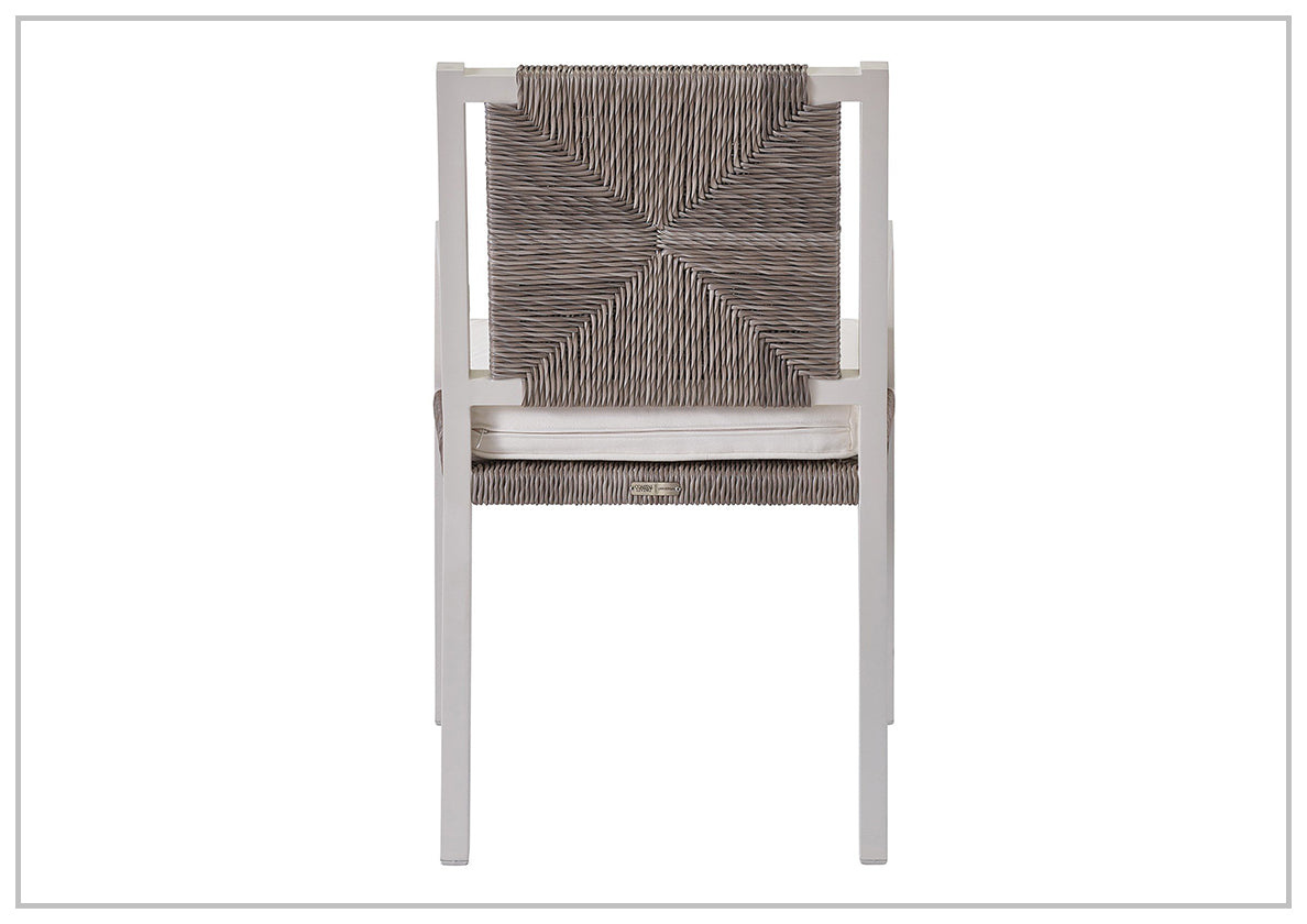 Tybee Outdoor Dining Chair - Greige Wicker Finish Universal Furniture for Coastal Living - Perfect for Patio, Deck, Poolside & Beach House Dining Areas
