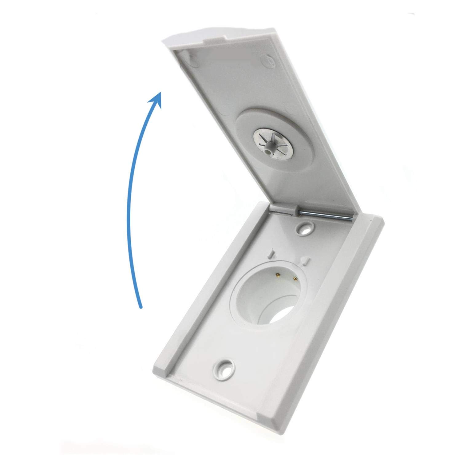 Nutone Central Vacuum Inlet Valve Kit - 2 Pack White Full Door Cover for Central Vacuum System Installation | Perfect for Home Cleaning & Maintenance
