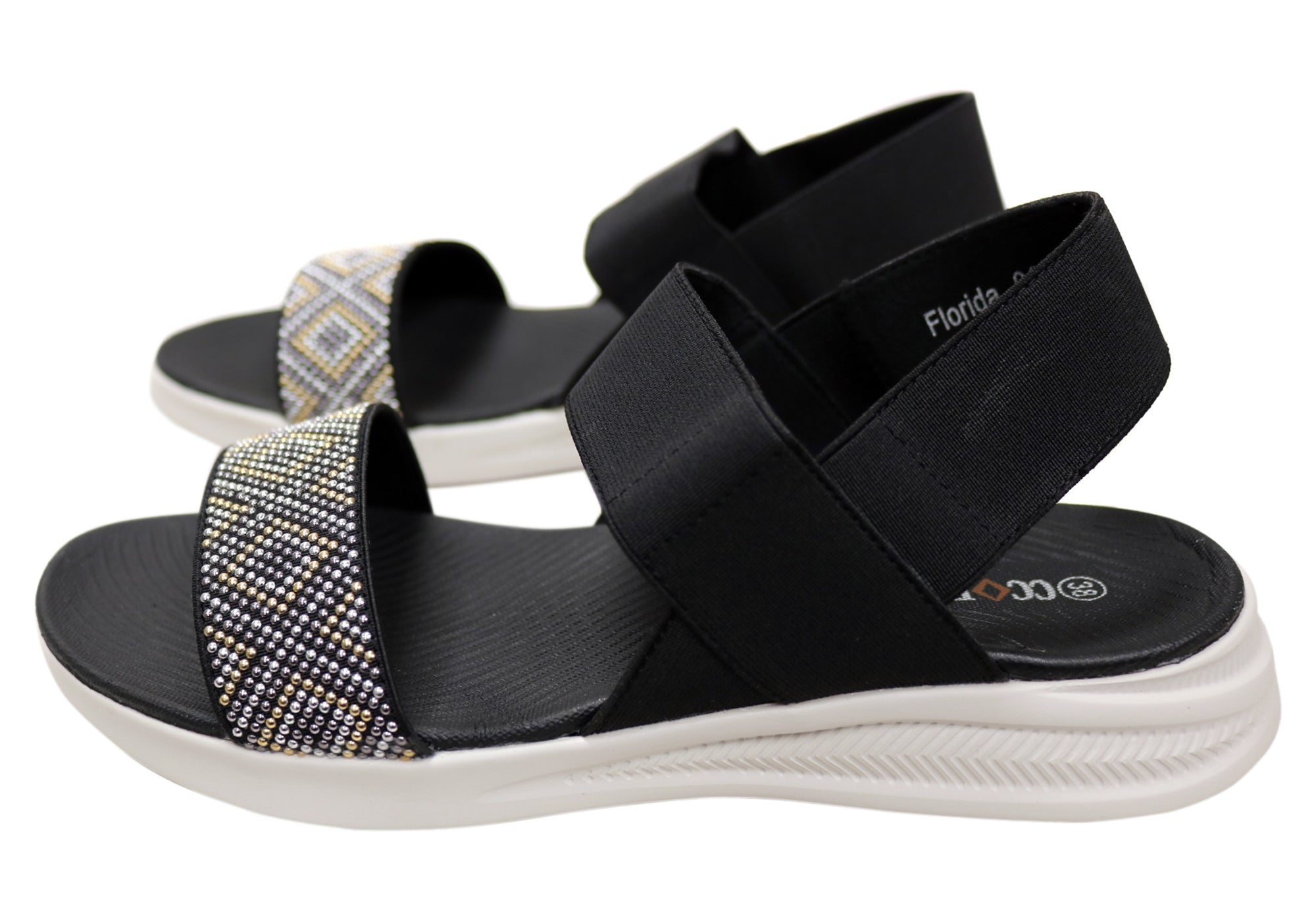 CC Resorts Florida Women's Comfortable Sandals - Lightweight Beach Walking Shoes for Summer Vacation & Outdoor Activities