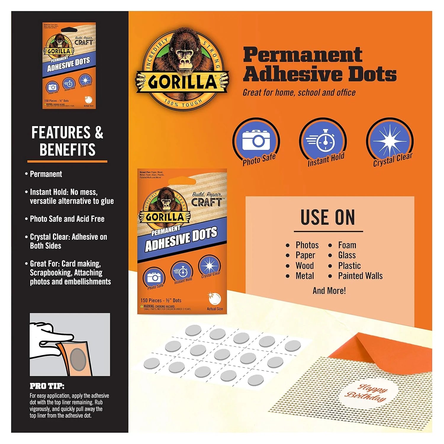 Gorilla Super Glue 40 Pack - 3 Gram Clear Adhesive Tubes for Home Repairs, Crafts, and DIY Projects