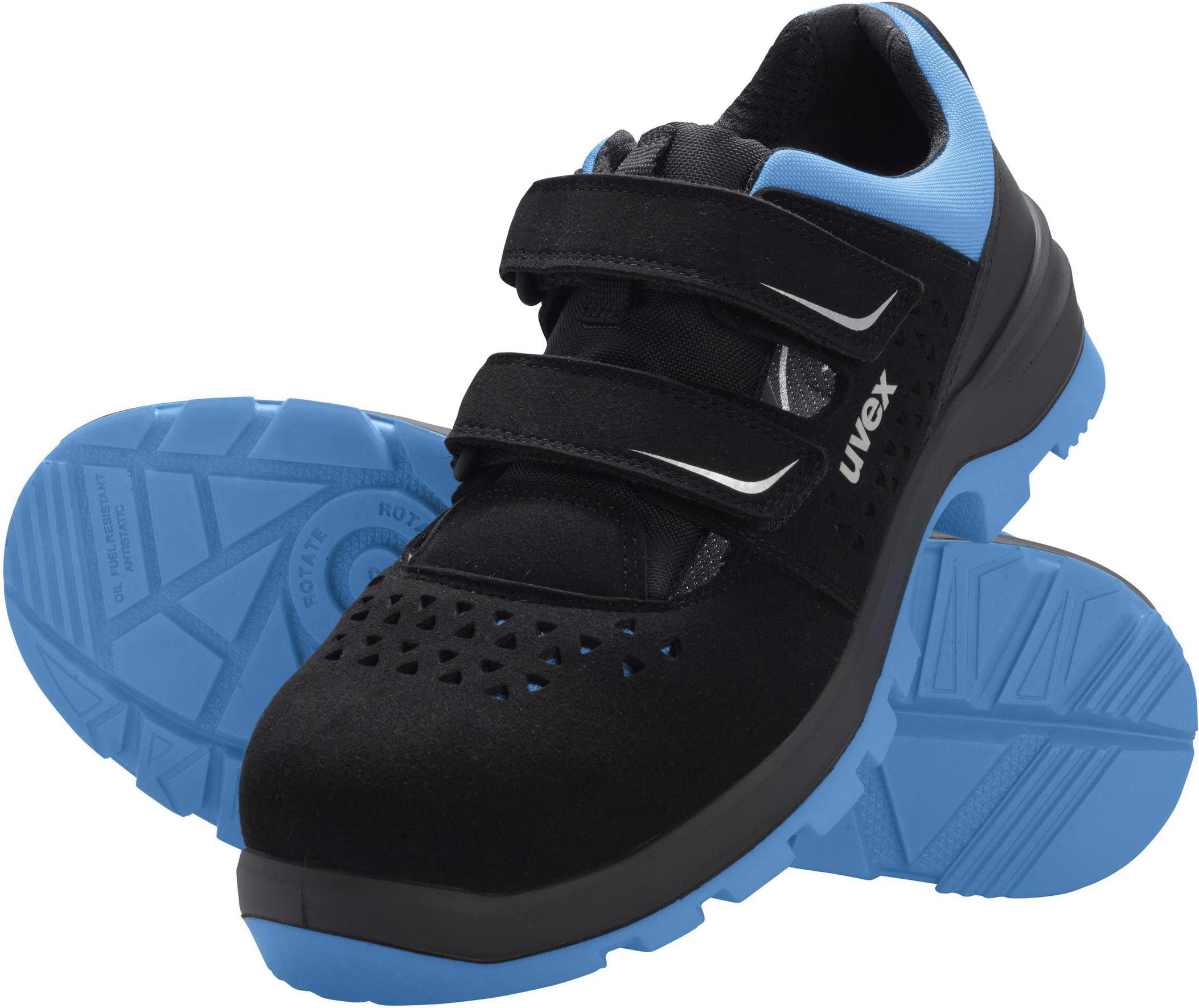 Uvex 2 Xenova Lace-Up Safety Boots for Men - S2 SRC Certified Leather Work Shoes for Construction & Industrial Use