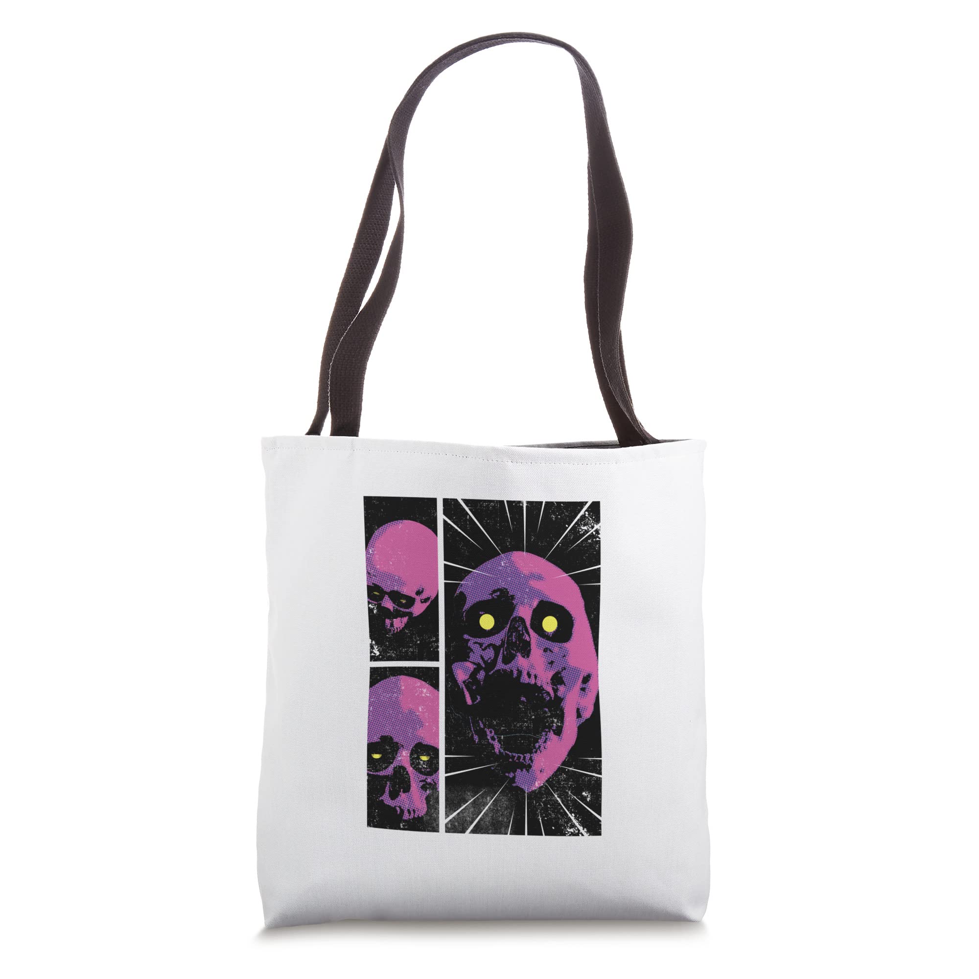Awake Skull Tote Bag - Trendy Gothic Crossbody Purse for Women | Durable Canvas Shoulder Bag for Shopping, Beach & Daily Use