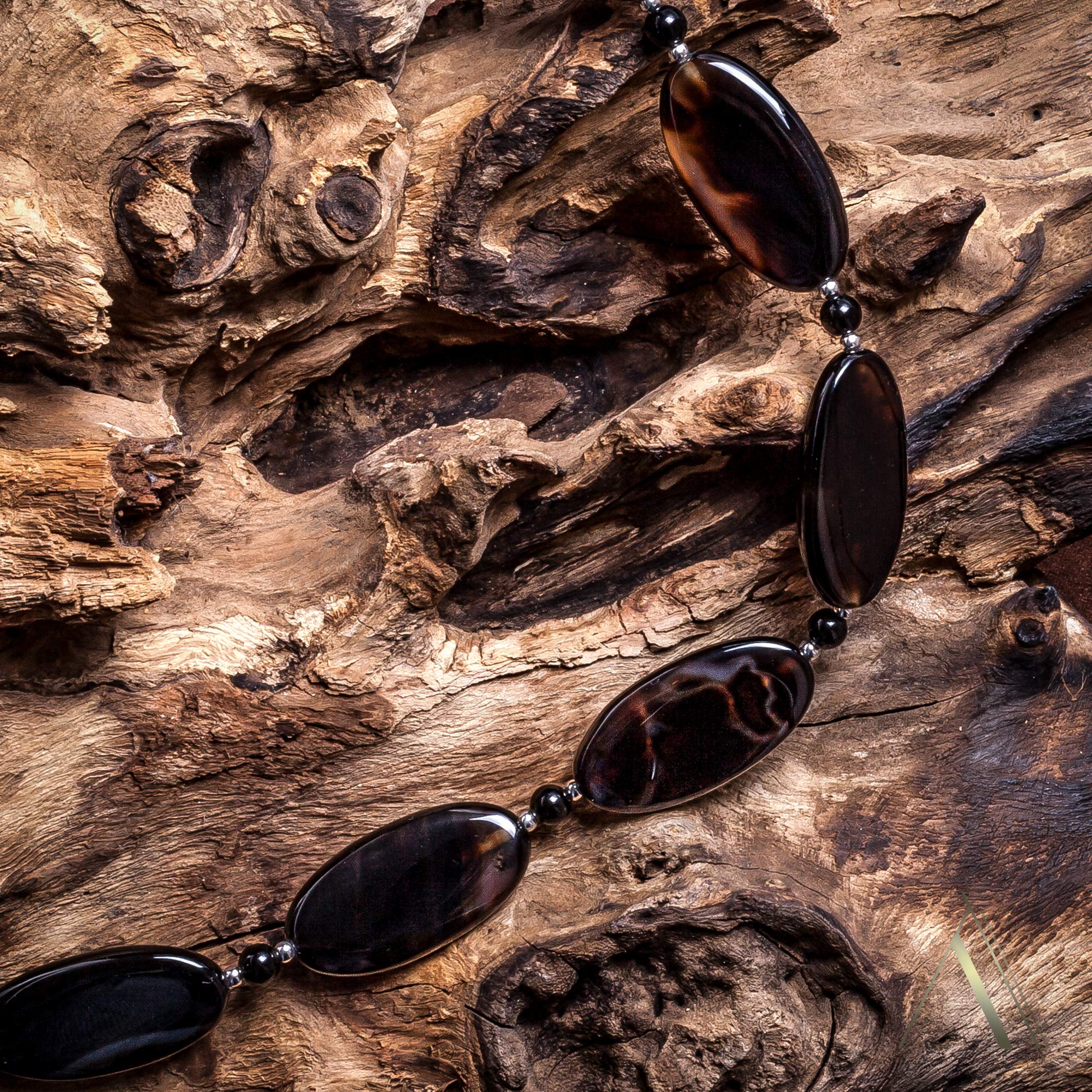 Certified Authentic Navajo Nickel Natural Black Onyx Native American Necklace - Handcrafted Sterling Silver Jewelry for Women, Spiritual Protection & Boho Style - Perfect for Gift Giving, Ceremonial Wear & Everyday Fashion