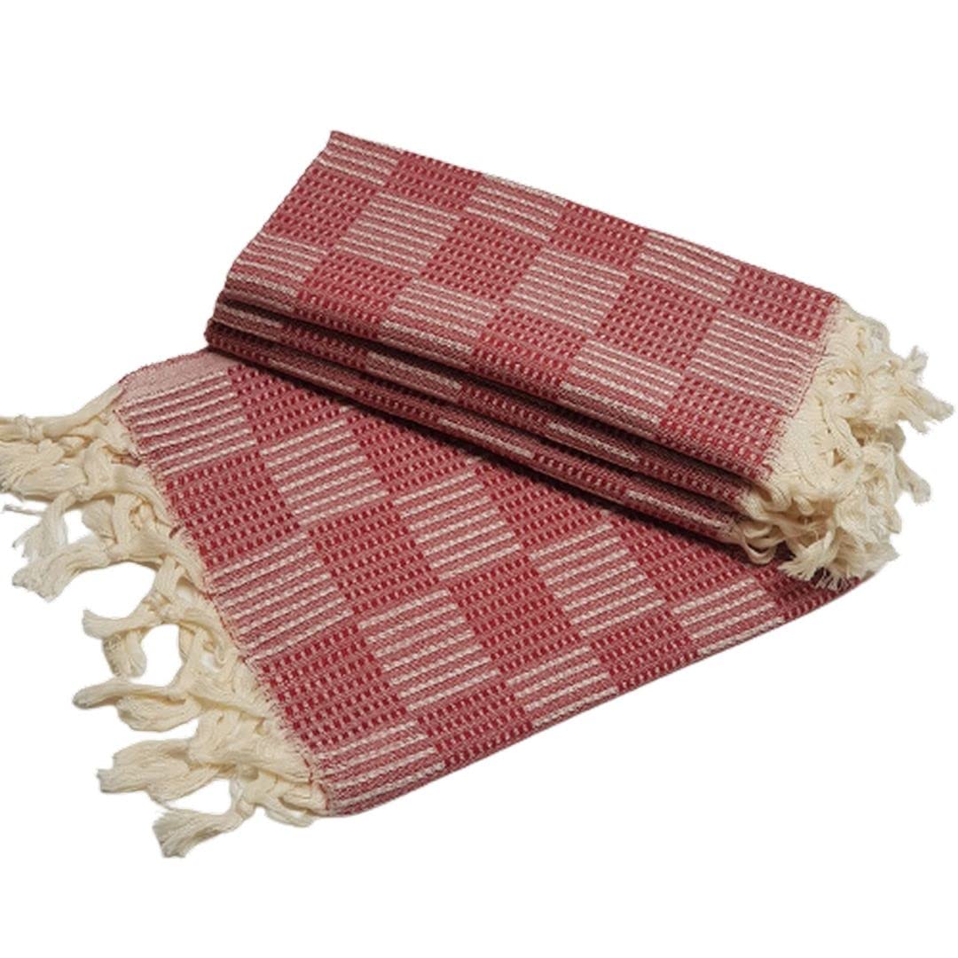 Premium Turkish Cotton Hand Towels Set of 4 - 19