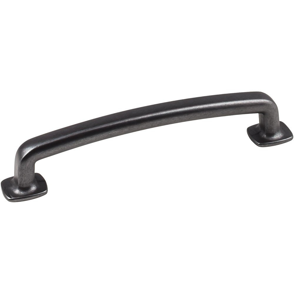 Jeffrey Alexander MO6373-128DACM Belcastel Collection Pull Handle in Gun Metal - Modern Cabinet & Drawer Hardware for Kitchen, Bathroom & Furniture