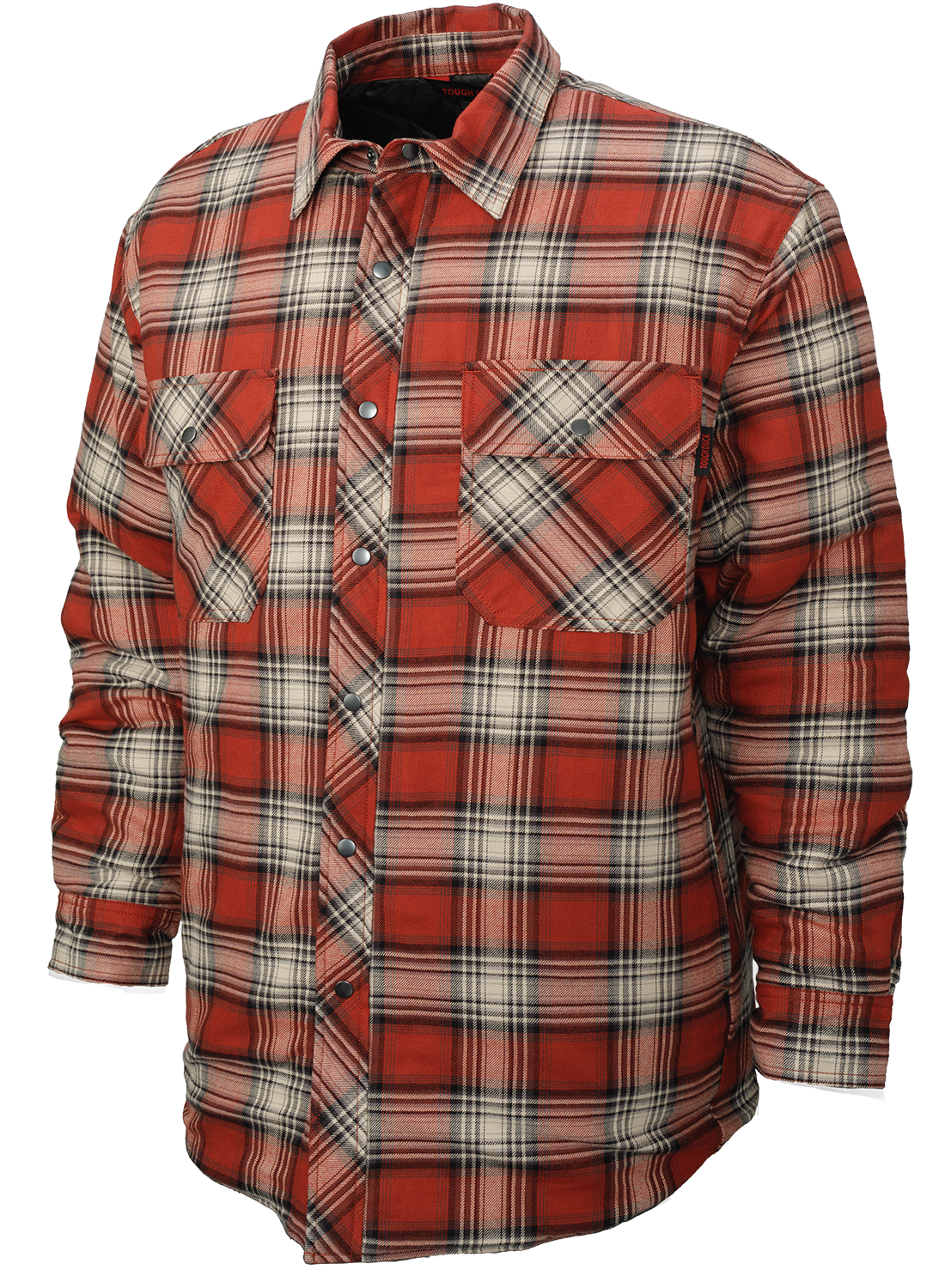 Tough Duck Quilt Lined Flannel Shirt WS05 - Heavy Duty Work Shirt for Men, Warm Winter Flannel Lined Jacket - Ideal for Construction, Farming & Outdoor Activities