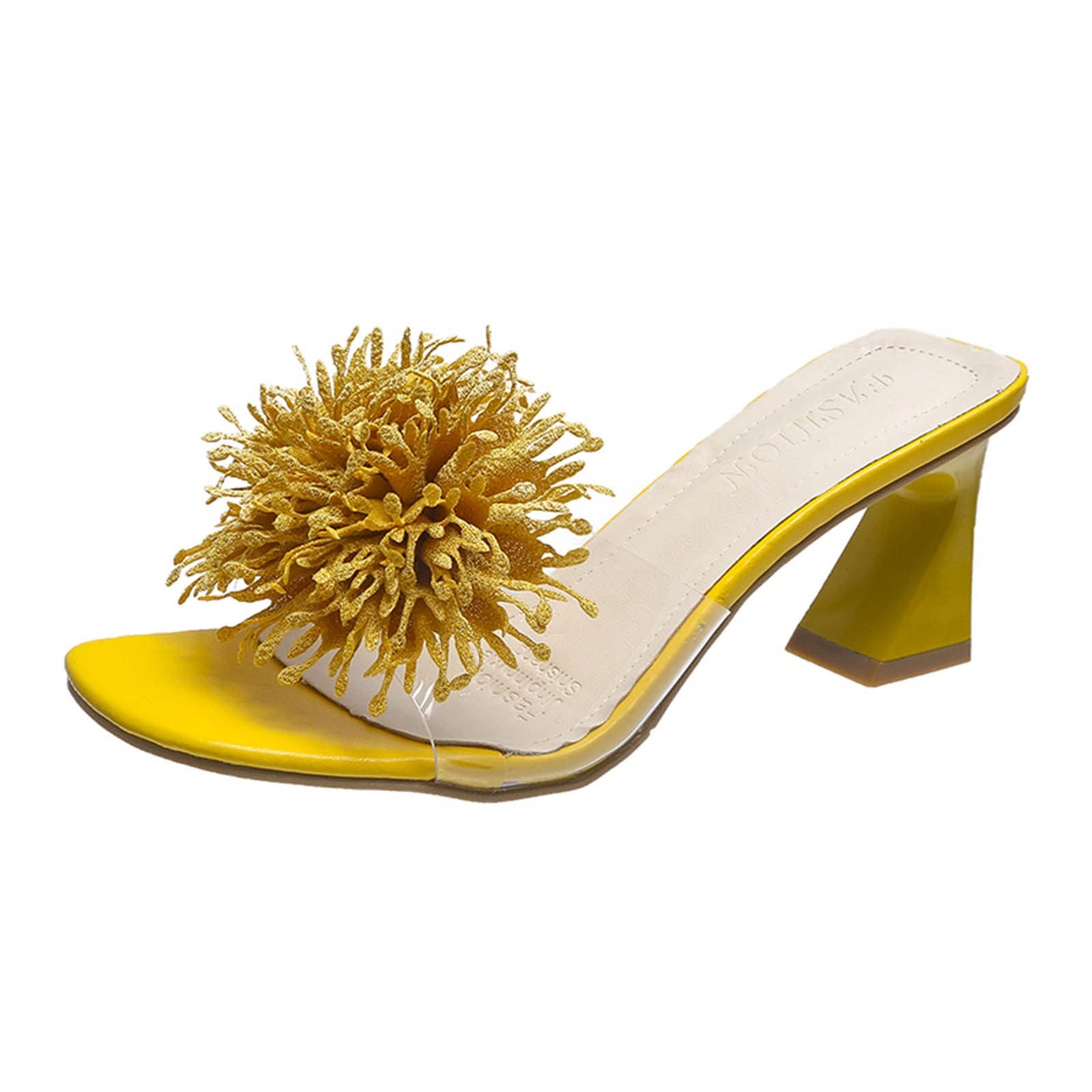 Women's Platform Sandals with Chunky Heel - Comfortable High Heel Fish Mouth Sandals for Summer, Beach, Party and Casual Wear