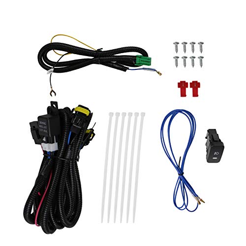 2003-2008 Honda Element Clear Bumper Fog Lights Kit - Pair with Switch for Enhanced Visibility | Perfect for Night Driving, Off-Road Adventures & Bad Weather Conditions | Durable Fog Lights for Improved Safety on Dark Roads and Trail Exploration