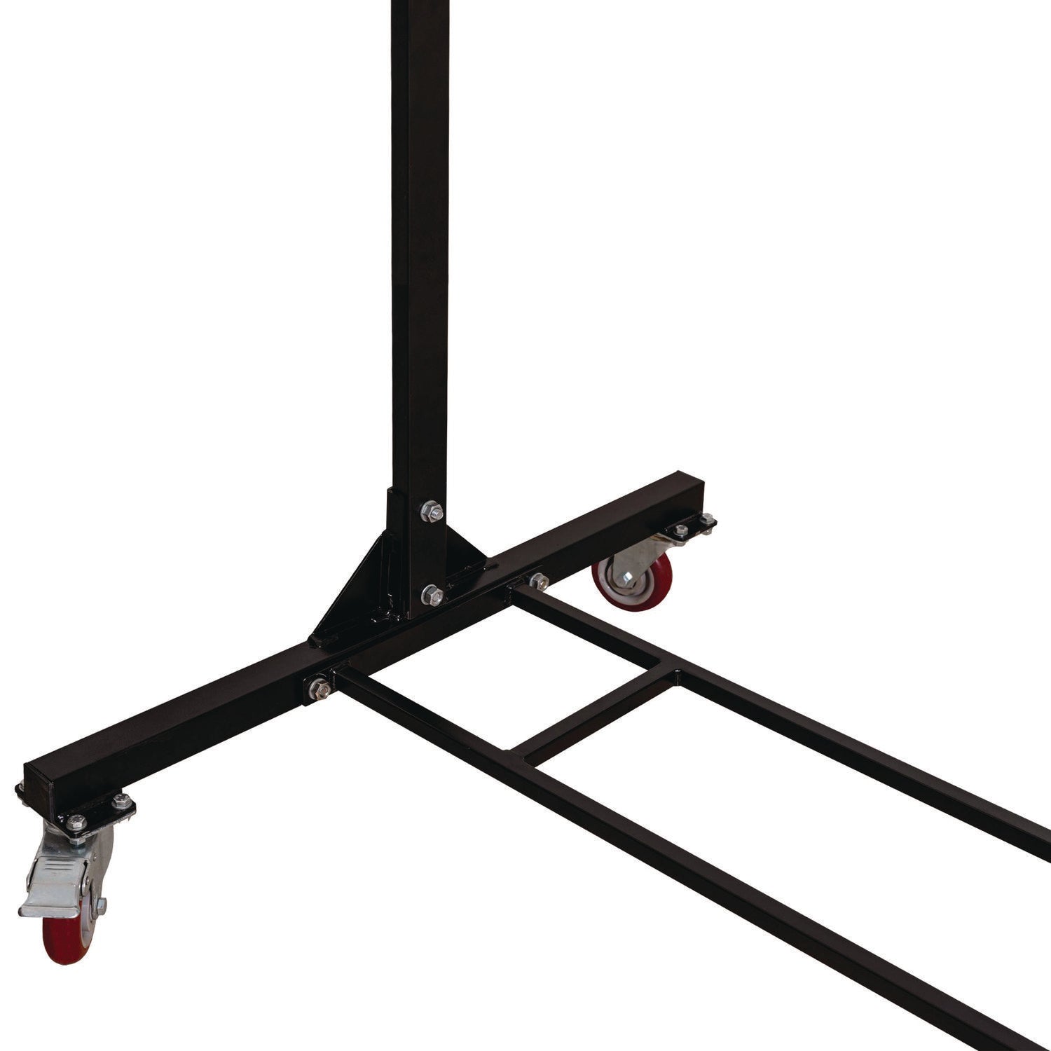 AdirOffice Heavy Duty Steel Folding Chair with Two Tier Utility Cart - 1000 lb Capacity, 33