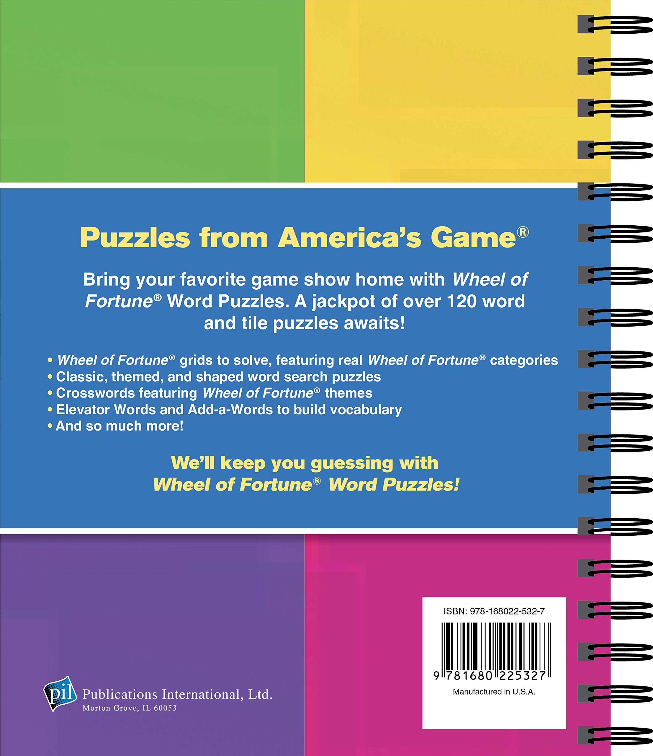 Wheel of Fortune Word Puzzles - Fun Brain Games for Adults & Kids | Perfect for Family Game Night & Party Entertainment