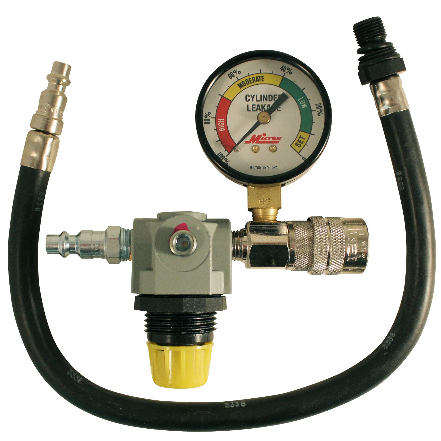 Milton S-1257 Professional Cylinder Leak Tester Kit - High Precision Air Pressure Leak Detector for Automotive, HVAC & Industrial Use - Ideal for Mechanics, Technicians & DIY Enthusiasts