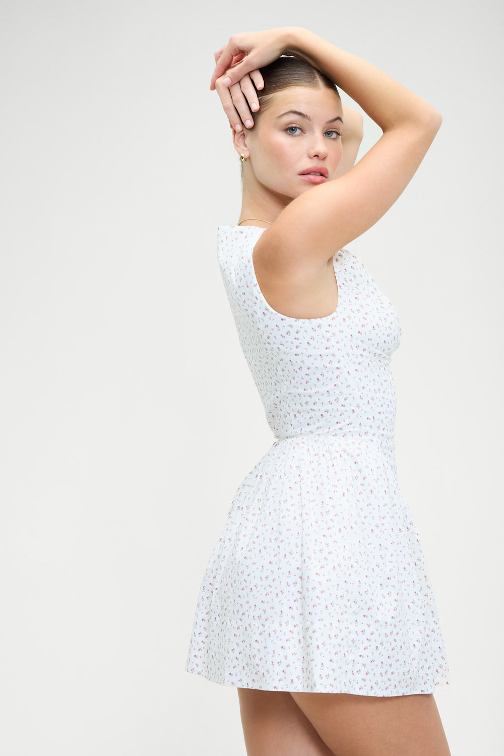 Charlotte Floral Corset Mini Dress for Women - Elegant Tea Party & Cocktail Dress for Summer Weddings, Garden Parties & Date Nights