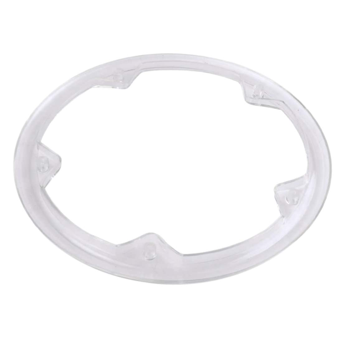 5 Hole Bike Chain Wheel Cover Guard - Transparent Plastic Crankset Cap for 48T Chain Wheel | Bicycle Parts Protection | Ideal for Mountain Bikes, Road Bikes & Commuter Cycling