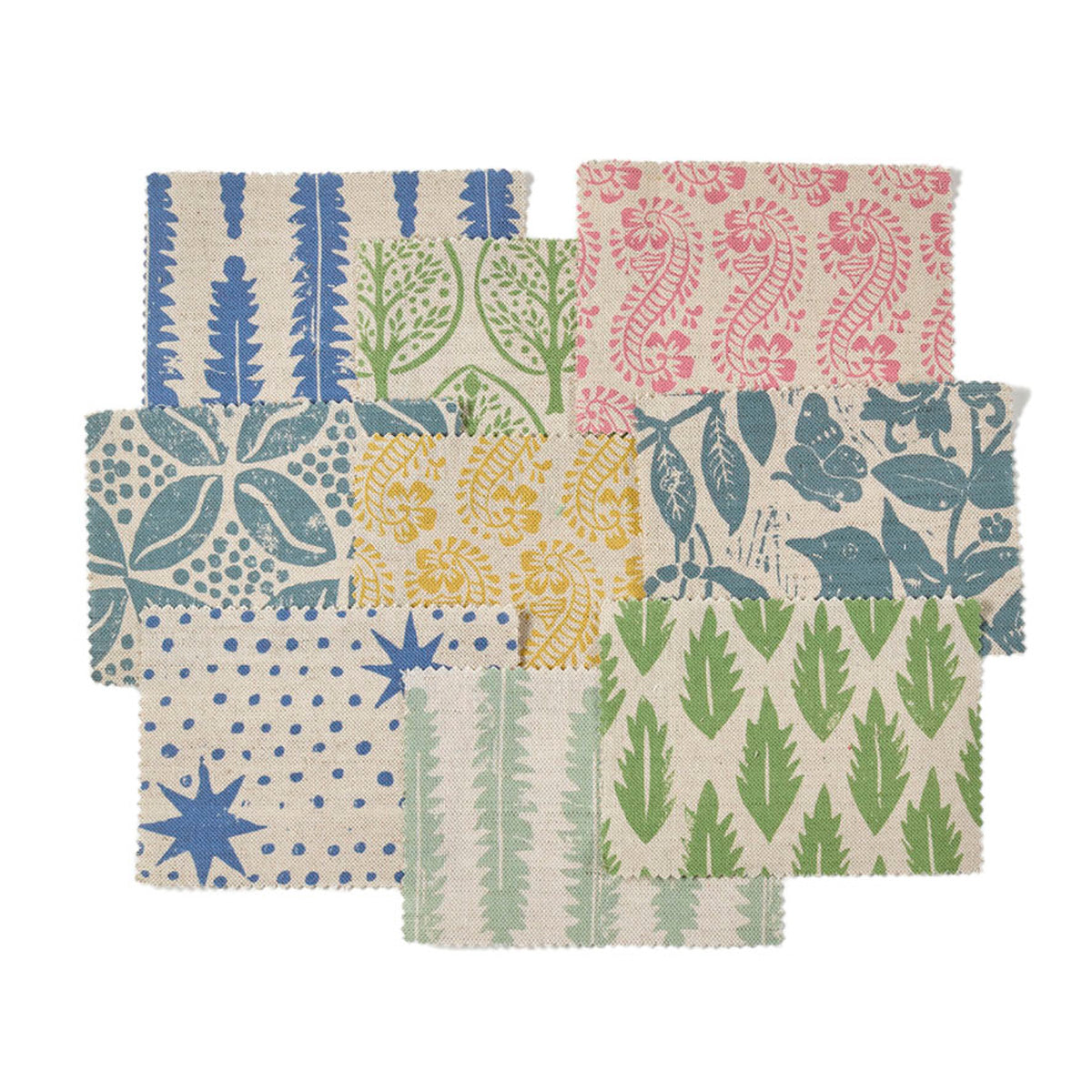 Deerhyrst Printed Fabric Sample Set - High-Quality Cotton Fabric Swatches for Quilting, Sewing & DIY Crafts - Perfect for Home Decor, Fashion Design & Upholstery Projects