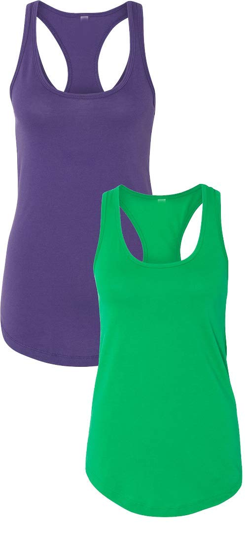 Next Level Apparel Women's Slim Fit Racerback Tank Top - Soft Breathable Workout Shirt for Yoga, Running & Gym - Comfortable Athletic Wear for Women