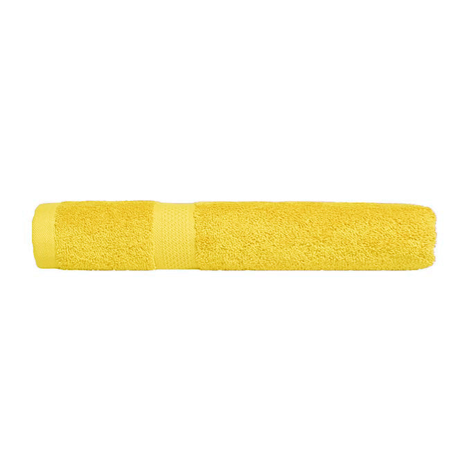 Premium 100% Combed Cotton Bath Towels - Soft & Absorbent Yellow Hand Towel for Bathroom, Kitchen & Gym Use