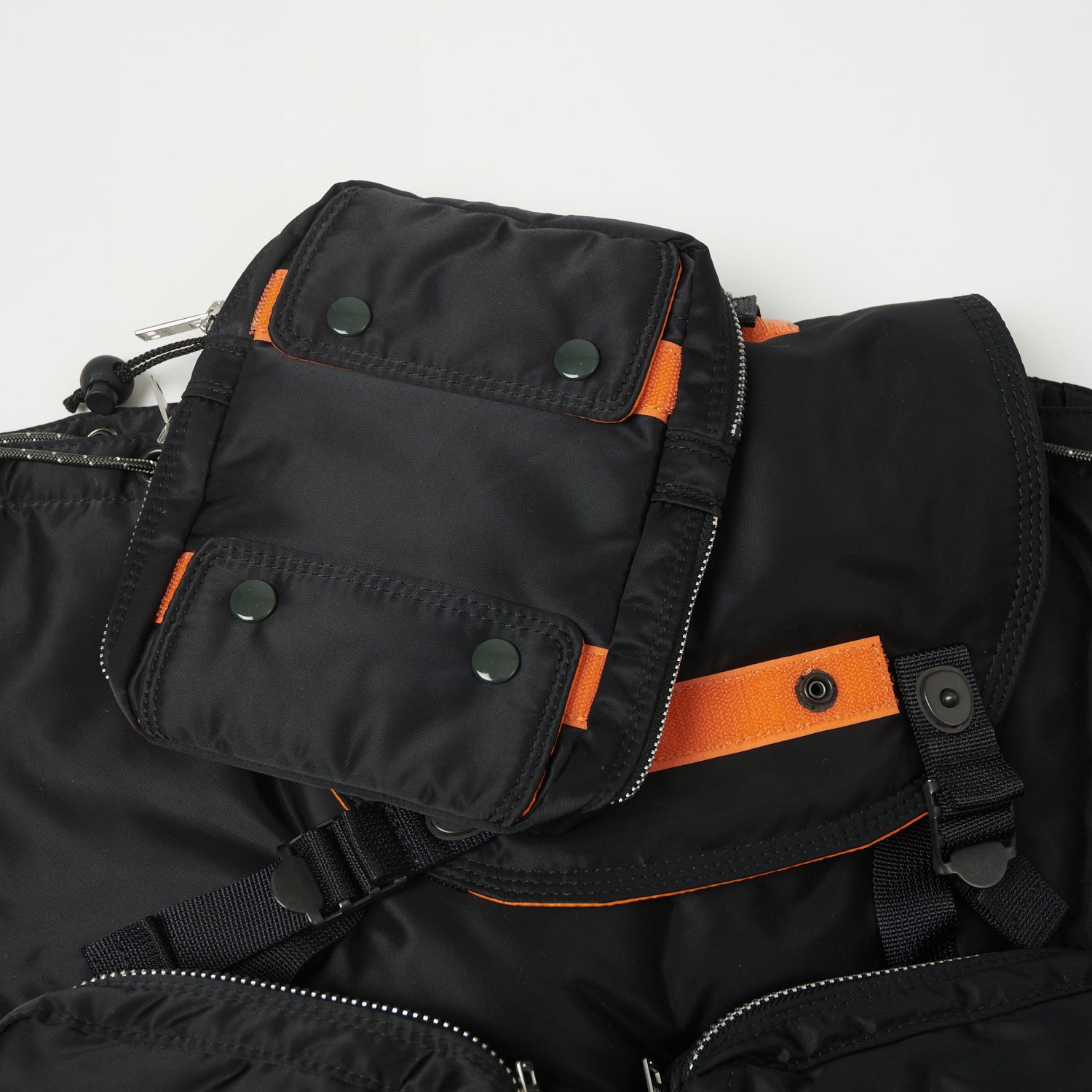 Porter Yoshida & Co. Tanker Ruck Sack Backpack - Durable Black Nylon Travel Bag for Outdoor Adventures & Daily Commute