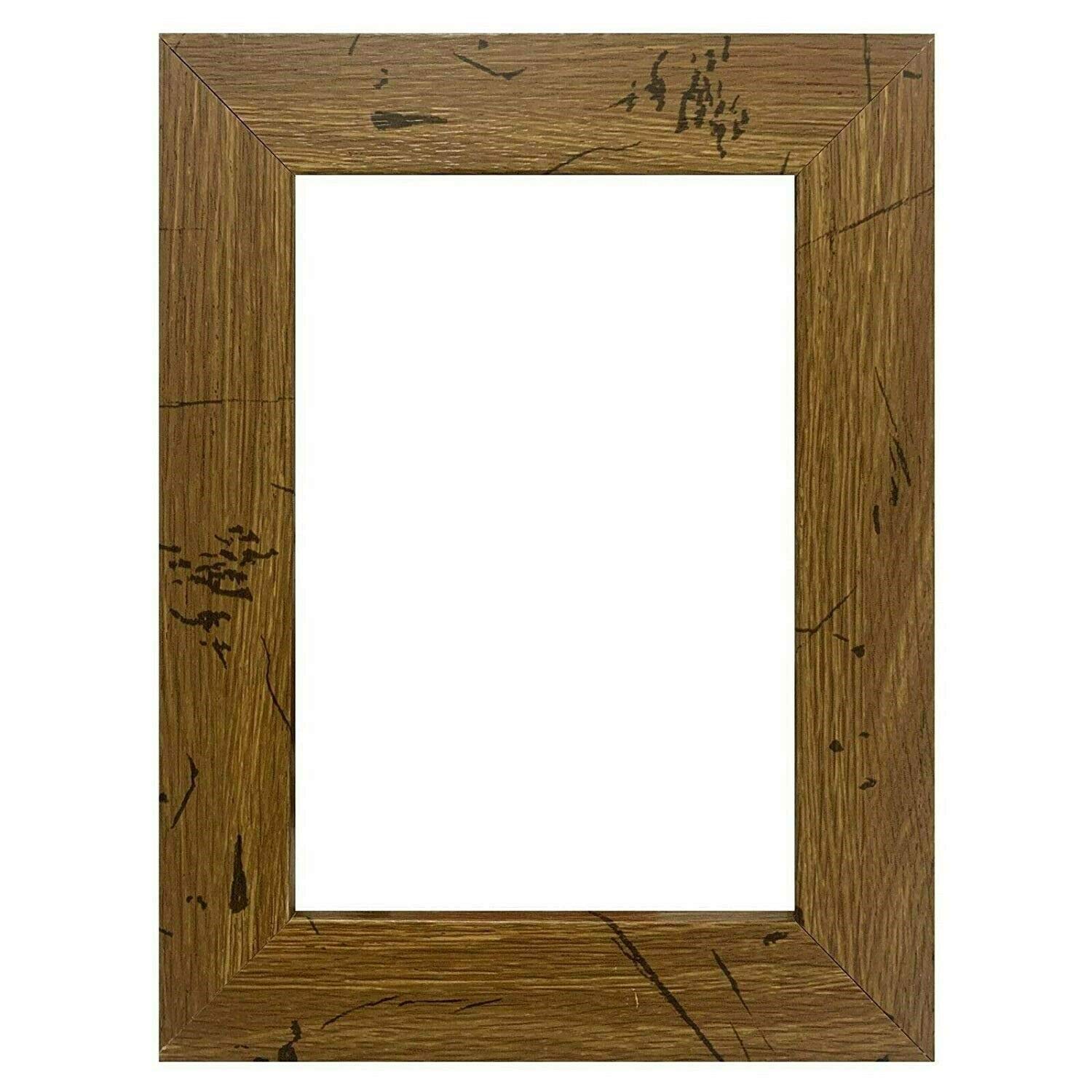 16x28 Distressed Light Oak Wood Composite Picture Frame - 1.25 Inch Flat Smooth Wrapped Finish for Wall Decor, Posters & Art Displays | Perfect for Living Room, Bedroom & Office Decorations