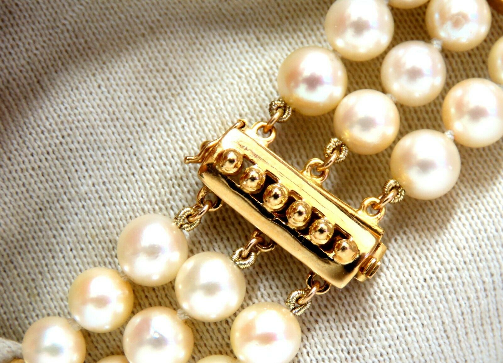 6.5mm Akoya Pearl Beaded Bracelet in 14K Gold - Elegant Jewelry for Women, Perfect for Weddings, Parties & Special Occasions