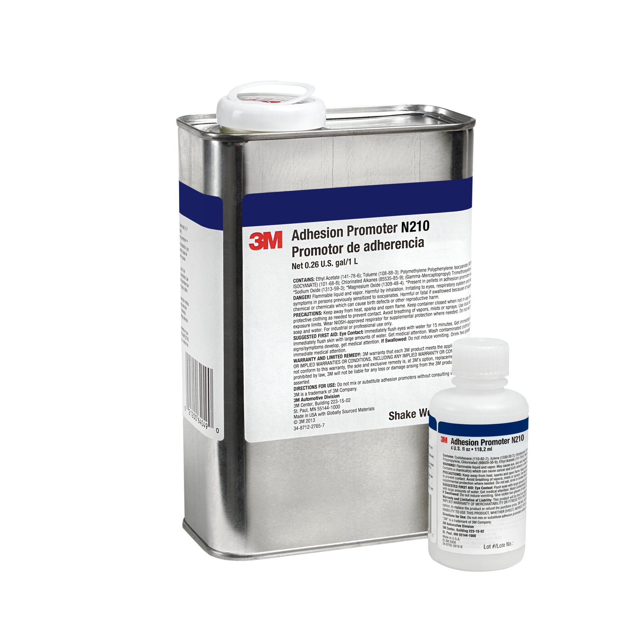 3M N210 Adhesion Promoter - 1 Liter Bottle for Automotive & Industrial Bonding Applications - Perfect for Paint Prep, Plastic Repair & Metal Adhesion