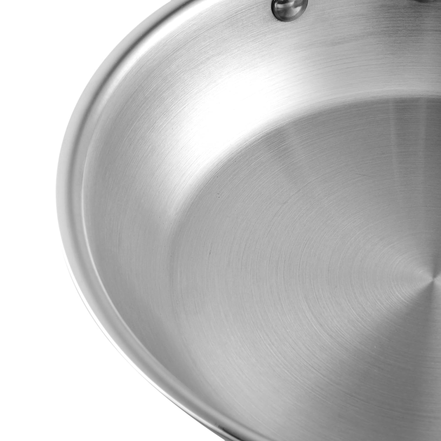 Vinod Platinum Triply Stainless Steel Cookware Set - 2 Piece Induction Base Combo (1.5L Deep Kadai with Lid & 20cm Fry Pan) | Durable 5-Year Warranty | Perfect for Indian Cooking, Stir Frying & Deep Frying | Ideal for Home Kitchens & Restaurants