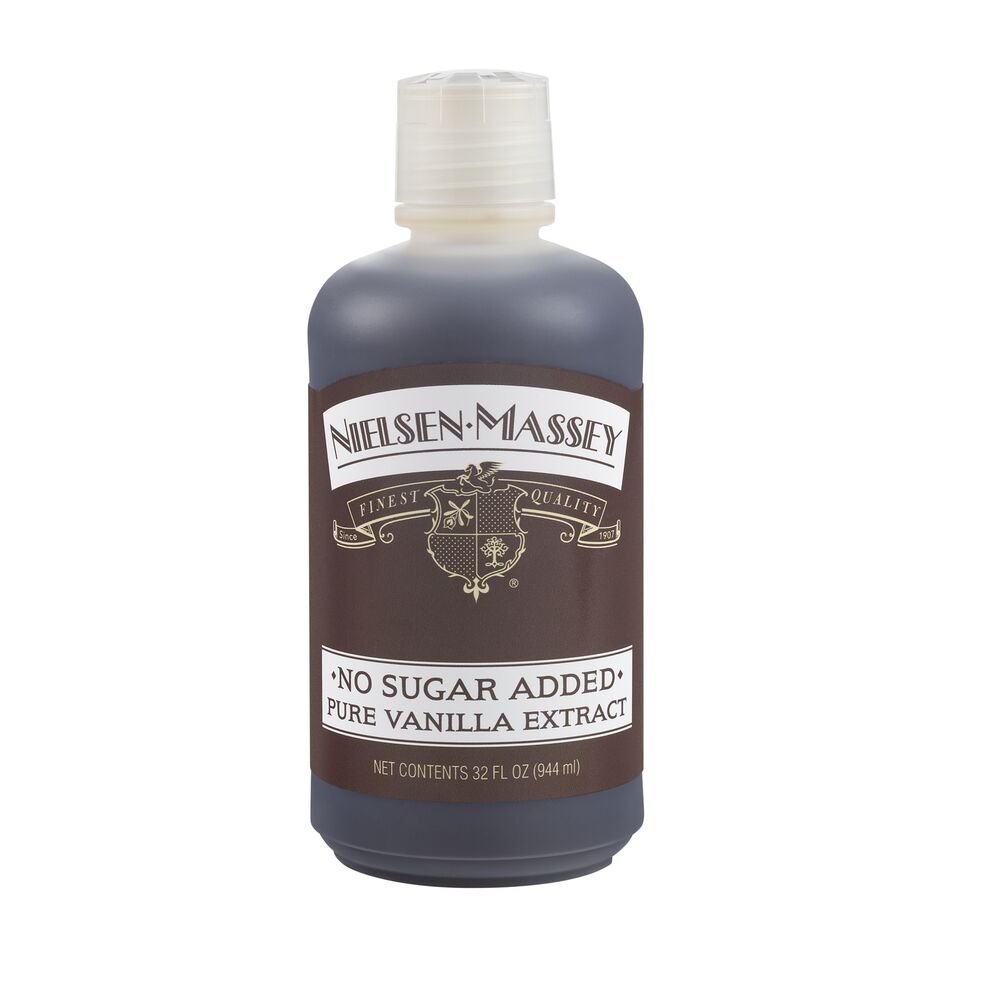 Nielsen-Massey Pure Vanilla Extract 32oz - No Sugar Added, Gluten-Free for Baking, Cooking & Desserts - Perfect for Cakes, Cookies, Ice Cream & Homemade Recipes