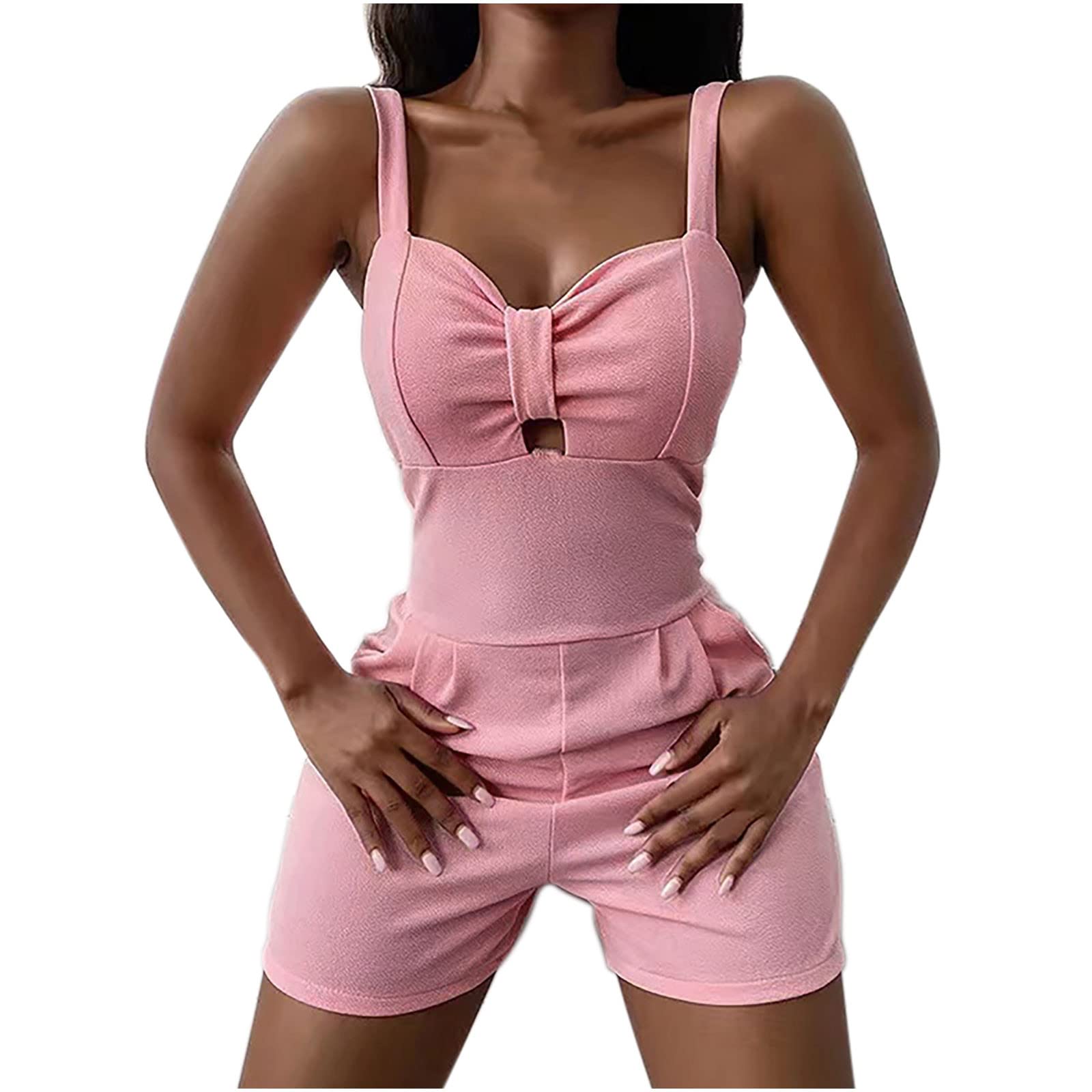 SHENGXINY Women's Sheer Bodysuit - High Waist Slim Fit Stretchy Jumpsuit for Summer Sports & Casual Wear | Perfect for Yoga, Gym, Beach & Night Out