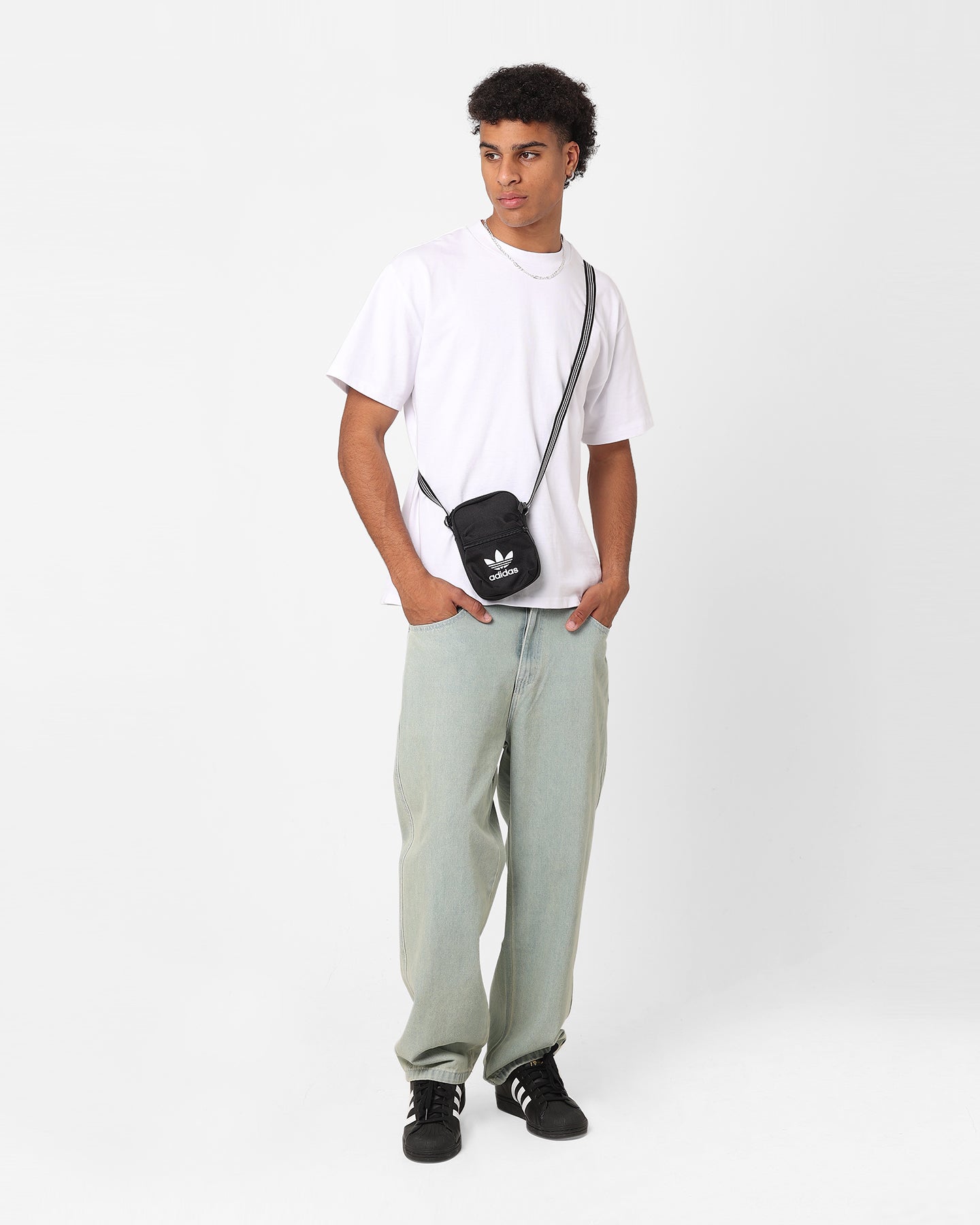 Adidas Adicolor Classic Festival Bag - Black | Stylish & Durable Crossbody Bag for Music Festivals, Travel & Everyday Use