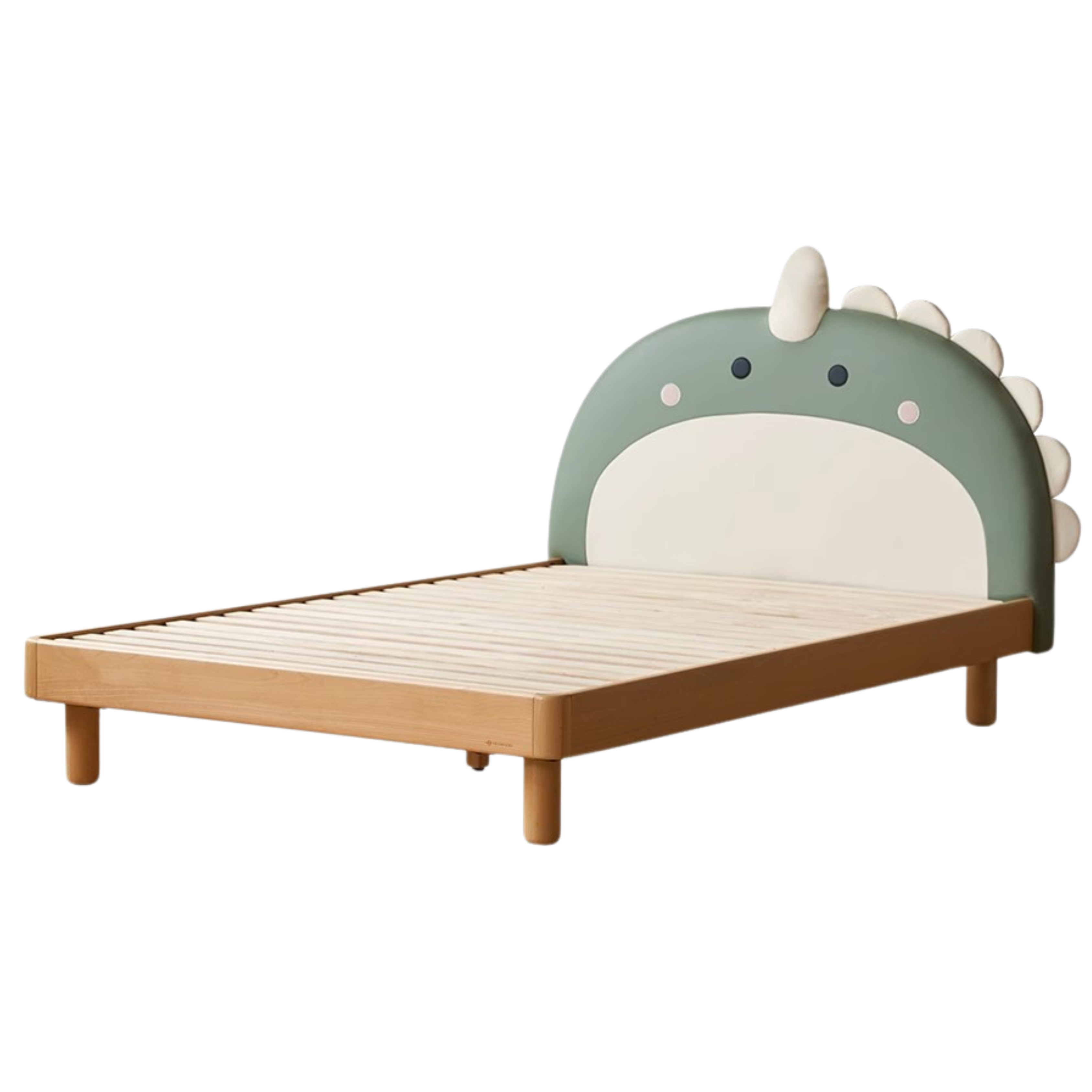 Organic Leather Kids Dinosaur Bed - Cartoon Themed Toddler Bed for Boys & Girls | Perfect for Nursery, Bedroom Decor and Playroom Fun