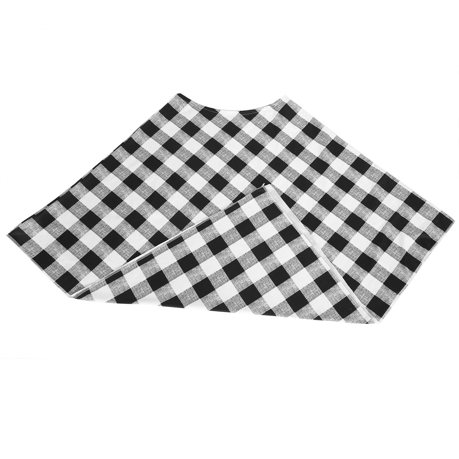 Breathable Nursing Scarf - Lightweight Baby Car Seat Cover & Stroller Cover - Black and White Grid Maternity Scarf for Breastfeeding, Infant Protection & Fashion - Perfect for Nursing Moms On-The-Go