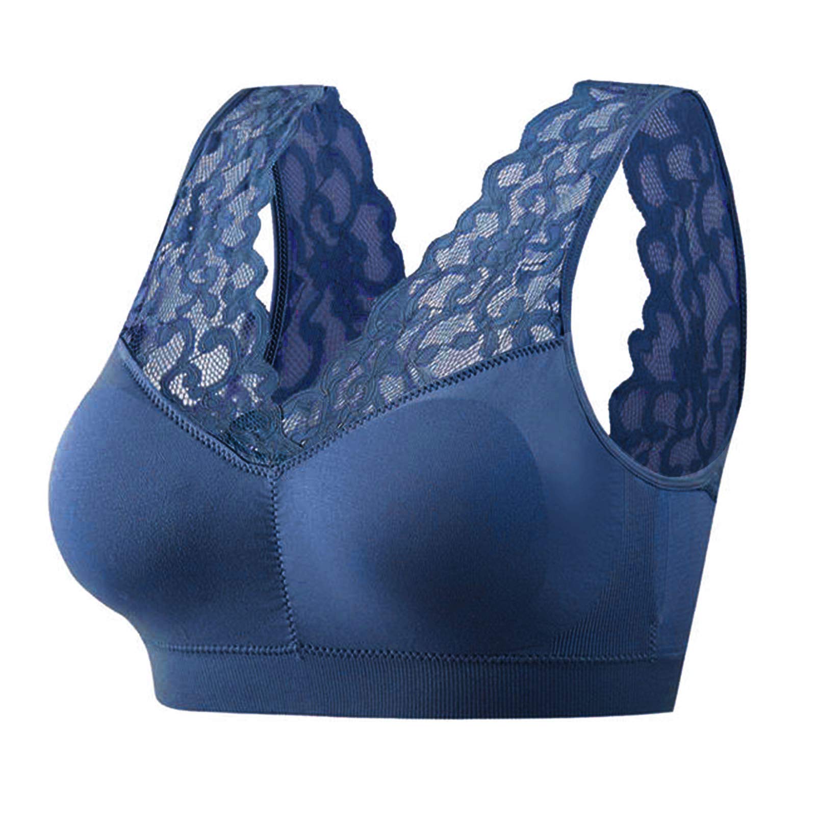 Extra-Elastic Breathable Lace Sports Bra for Women - Comfortable Support for Running, Yoga & Workouts