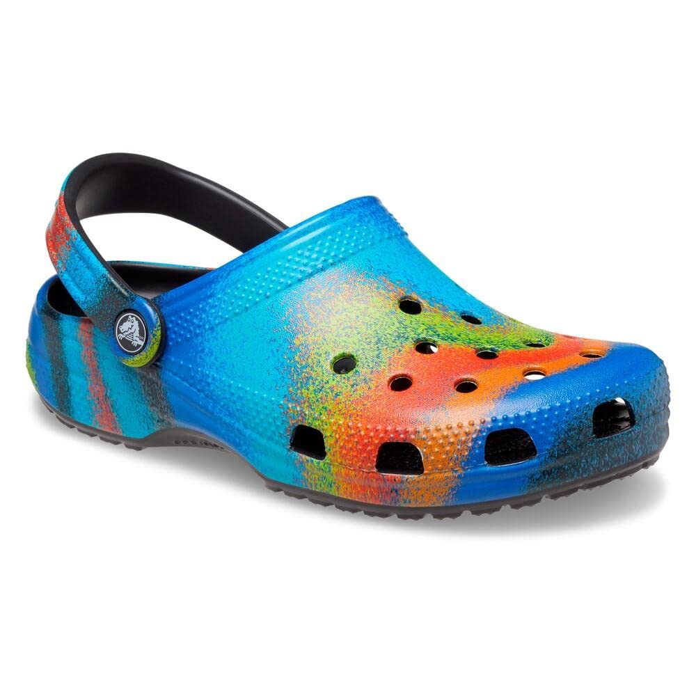 Crocs Classic Solar Rainbow Clogs - Comfortable & Lightweight Unisex Slip-On Shoes for Men & Women | Perfect for Beach, Pool, Garden & Casual Wear