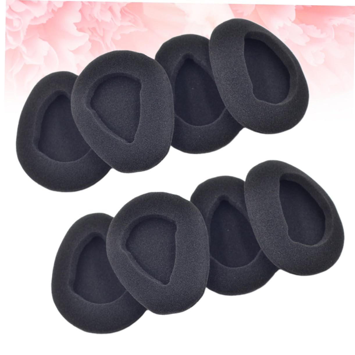 24 Pcs Replacement Headphone Ear Cushions - Soft Sponge Pads for Wired Headsets (Black) - Comfortable Fit for Music, Gaming & Office Use