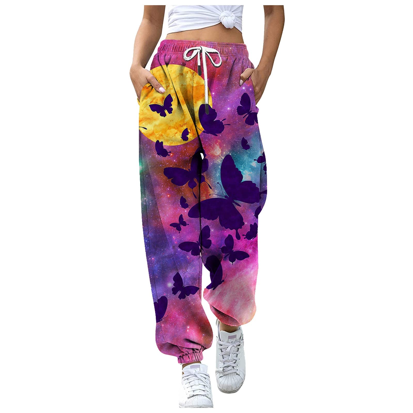 Stylish Women's High Waist Printed Pencil Pants - Summer Fashion Stretch Elastic Waist Trousers for Office, Casual & Party Wear