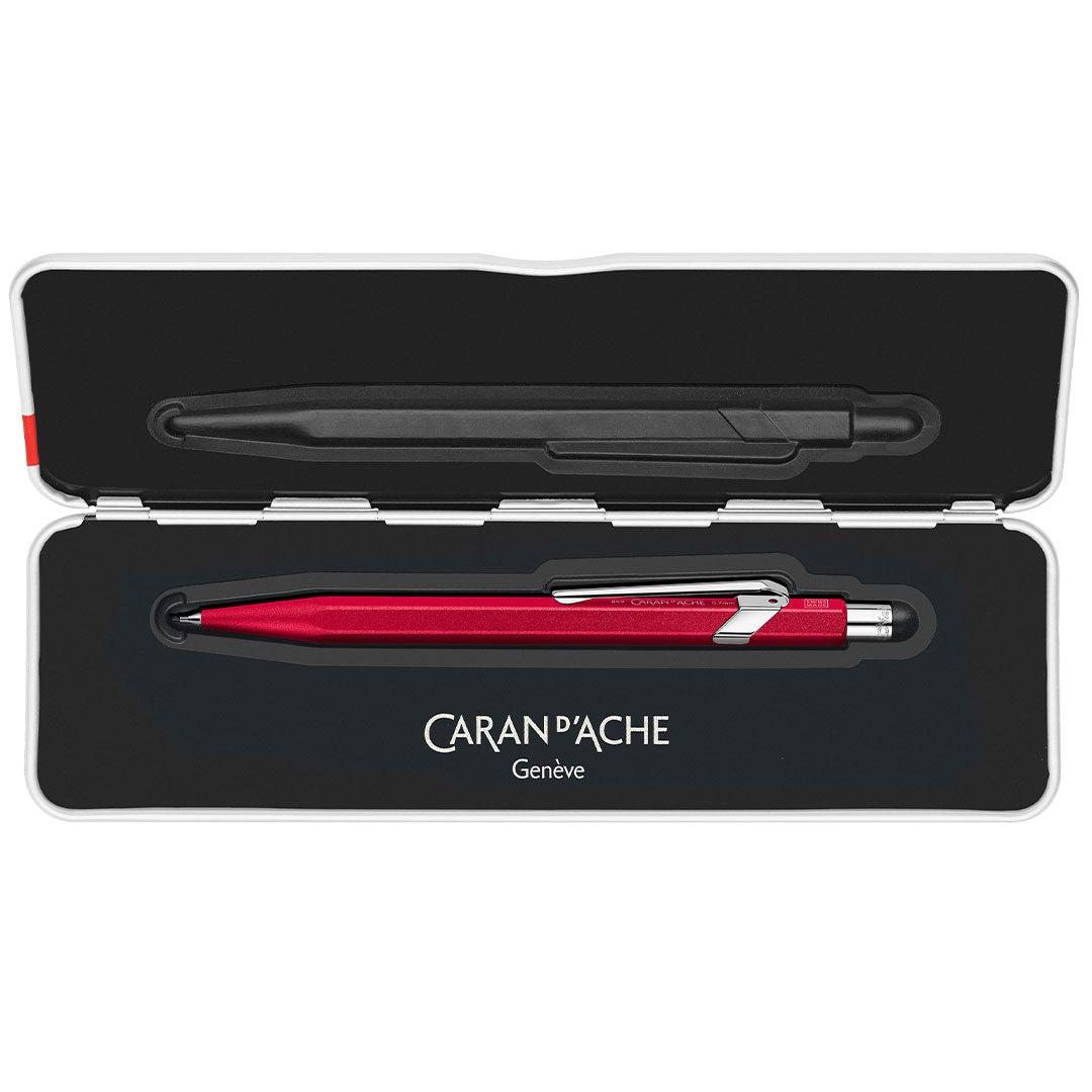 Caran d'Ache 844 Colormat X Mechanical Pencil - 0.7mm Drafting Pencil with Slimpack Red Design for Artists, Architects & Students - Perfect for Sketching, Technical Drawing & Note Taking