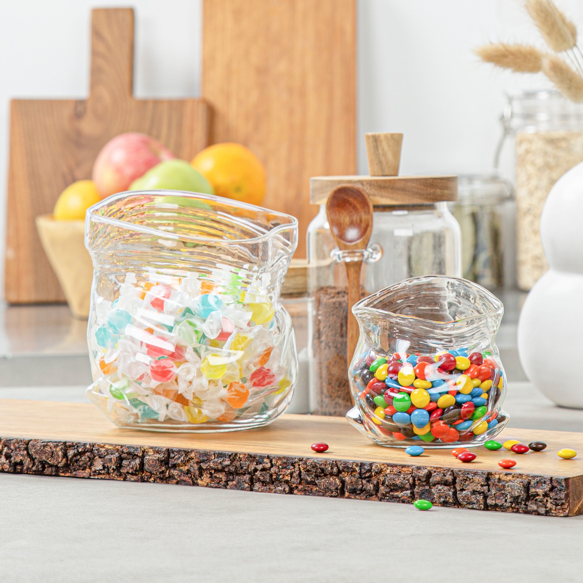 8 oz Clear Glass Storage Bowl with Lid - Round Airtight Food Container (3.25