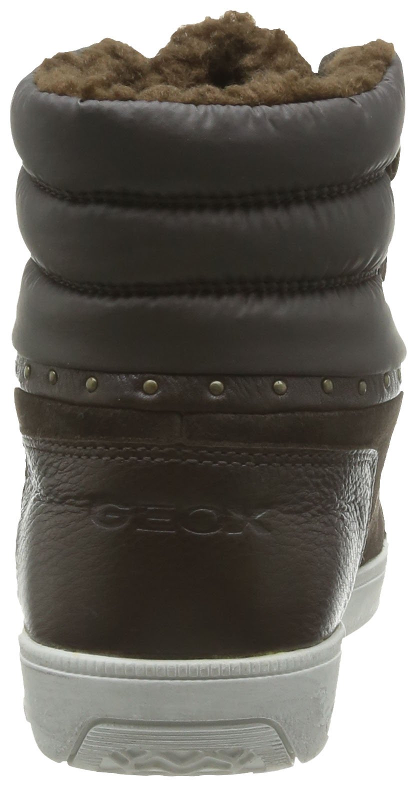 Geox Hope ABX Women's Leather Sneakers & Boots - Brown - Size US 7 - Comfortable Casual Shoes for Walking, Work & Everyday Wear
