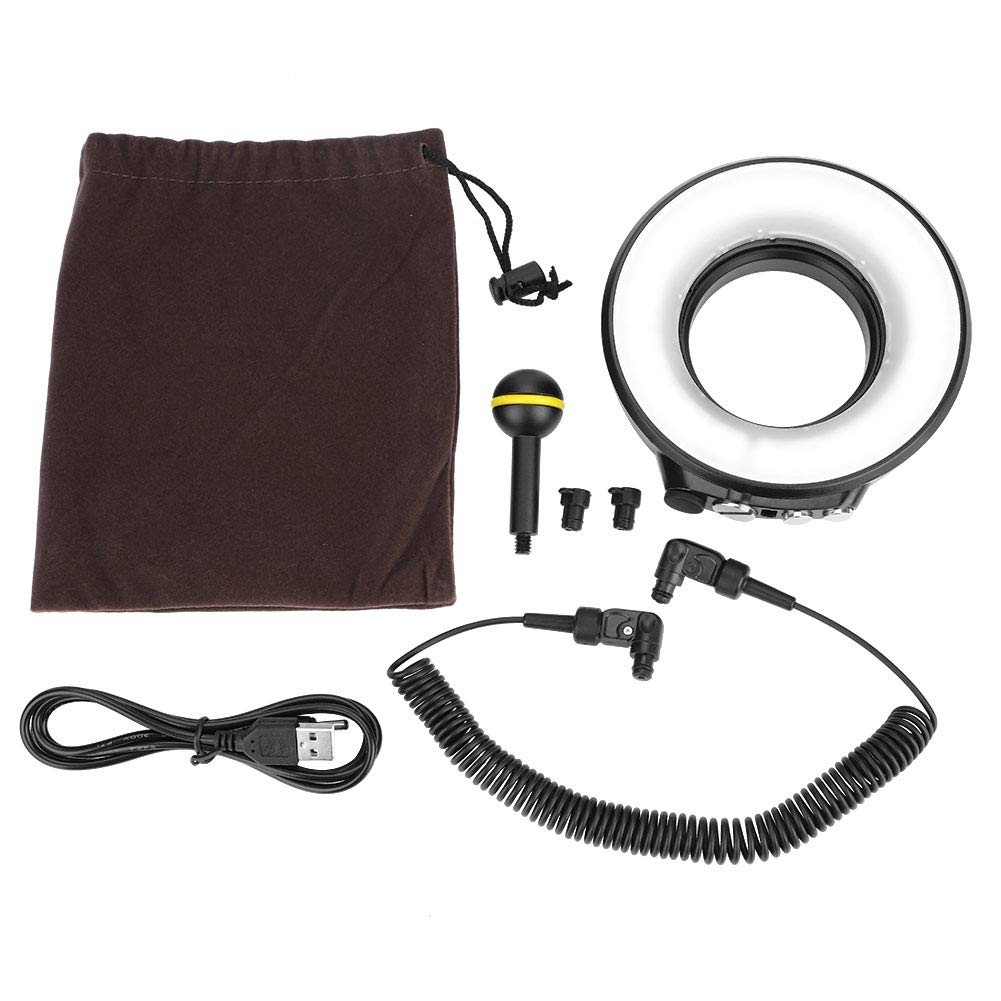 Underwater Camera Flash Light SL-108 - 67mm Waterproof LED Ring Light for Diving & Underwater Photography | Perfect for DSLR Housing Cases & Marine Exploration