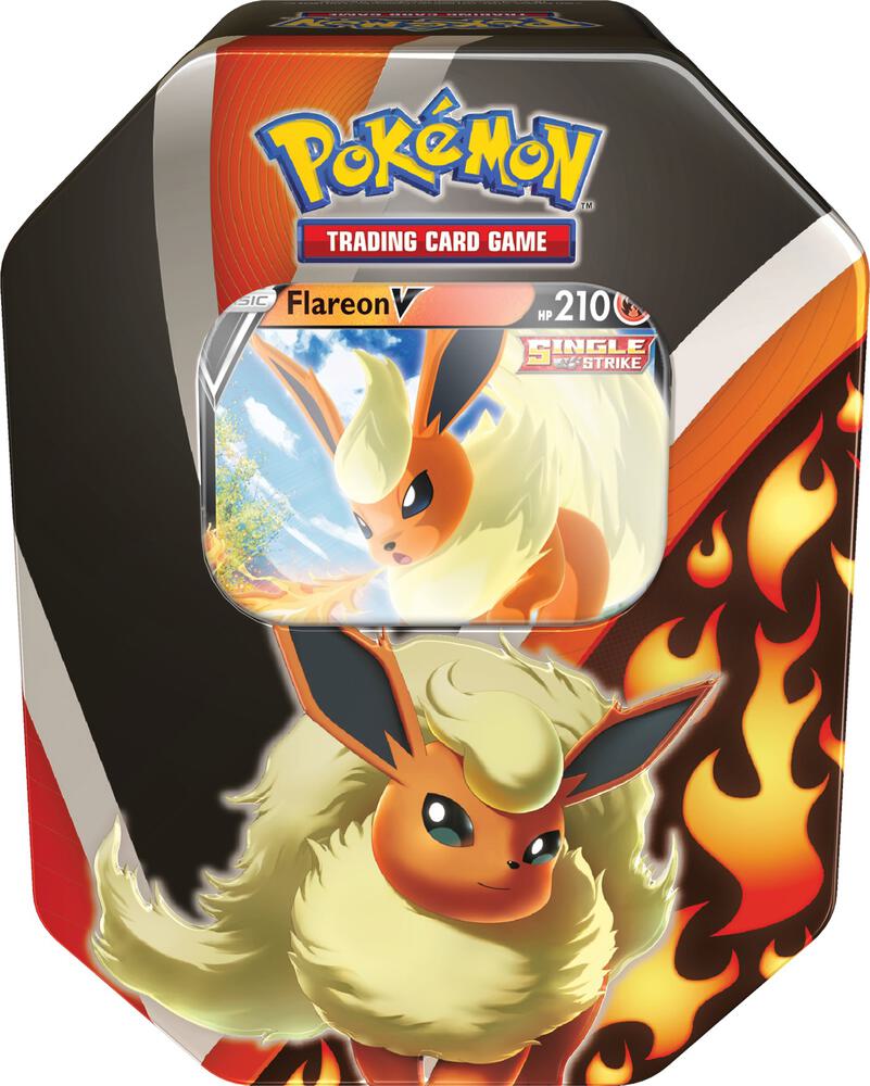 Eevee Evolutions Tin - Choose Your Favorite Pokémon Evolution | Collectible Trading Card Game Tin for Battles & Gifts