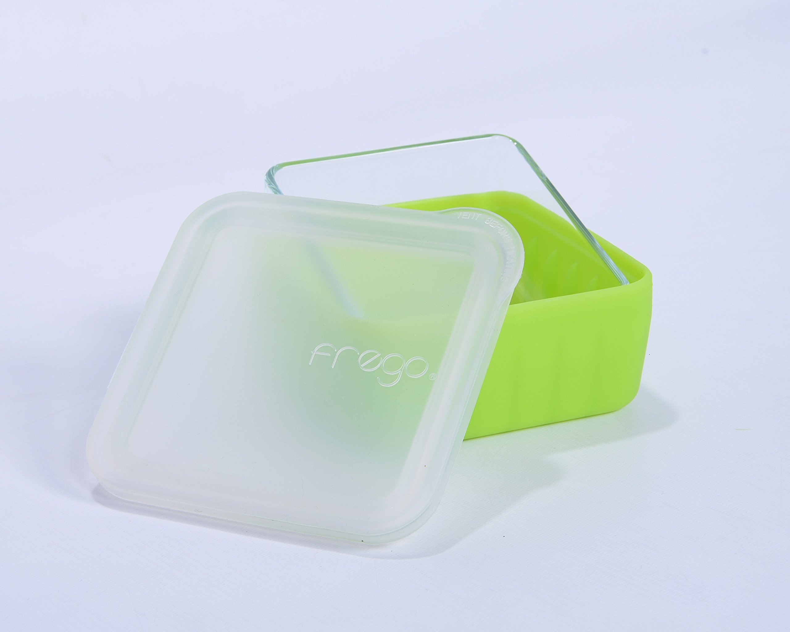 Frego Award-Winning Eco-Friendly Glass & Silicone Food Storage Container Set - 4 Cups (32oz) | BPA-Free, Leakproof, Microwave & Dishwasher Safe | Perfect for Meal Prep, Leftovers & Office Lunch - Orange