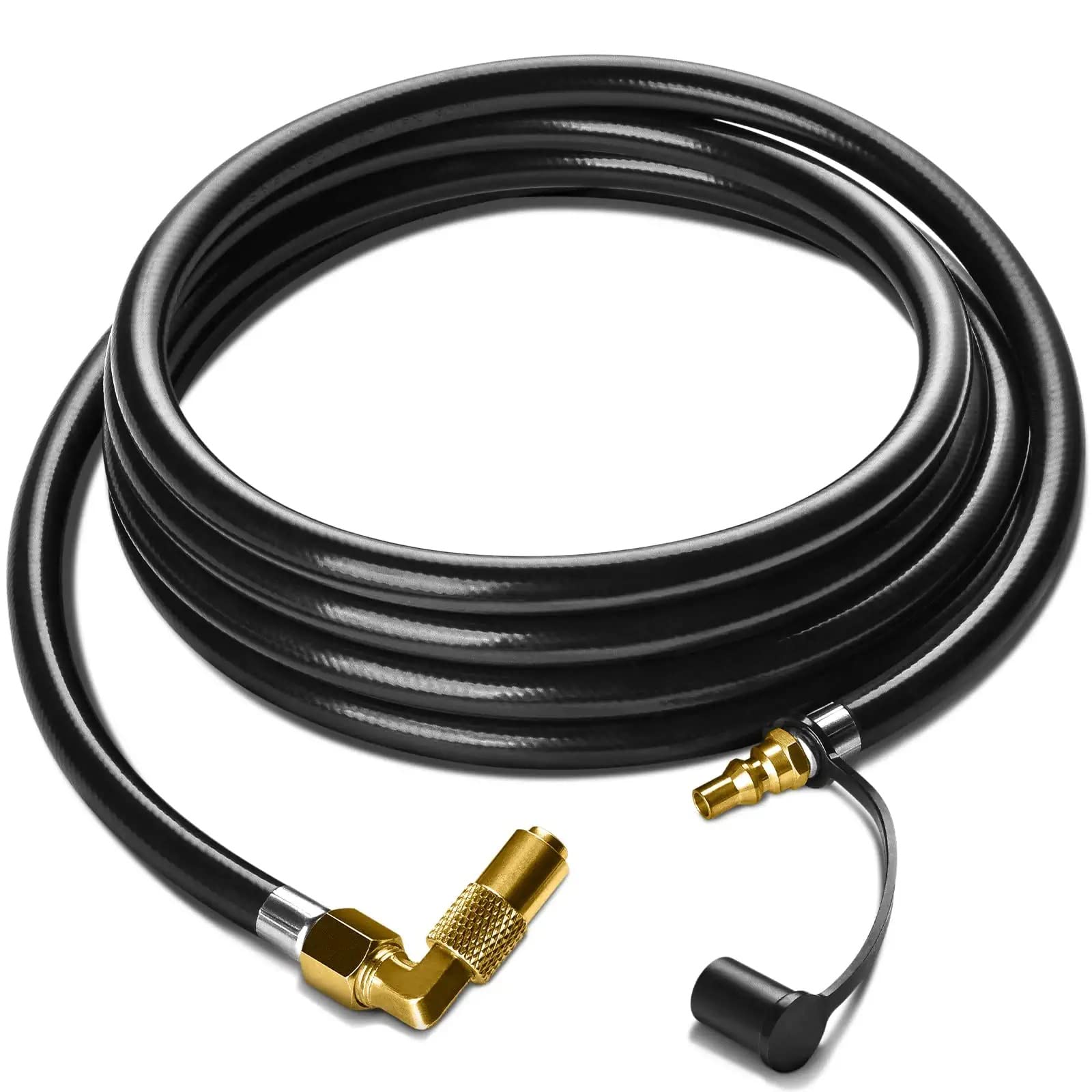 12FT RV Propane Quick Connect Hose with Blackstone Adapter - Heavy Duty Propane Gas Hose for Blackstone 22