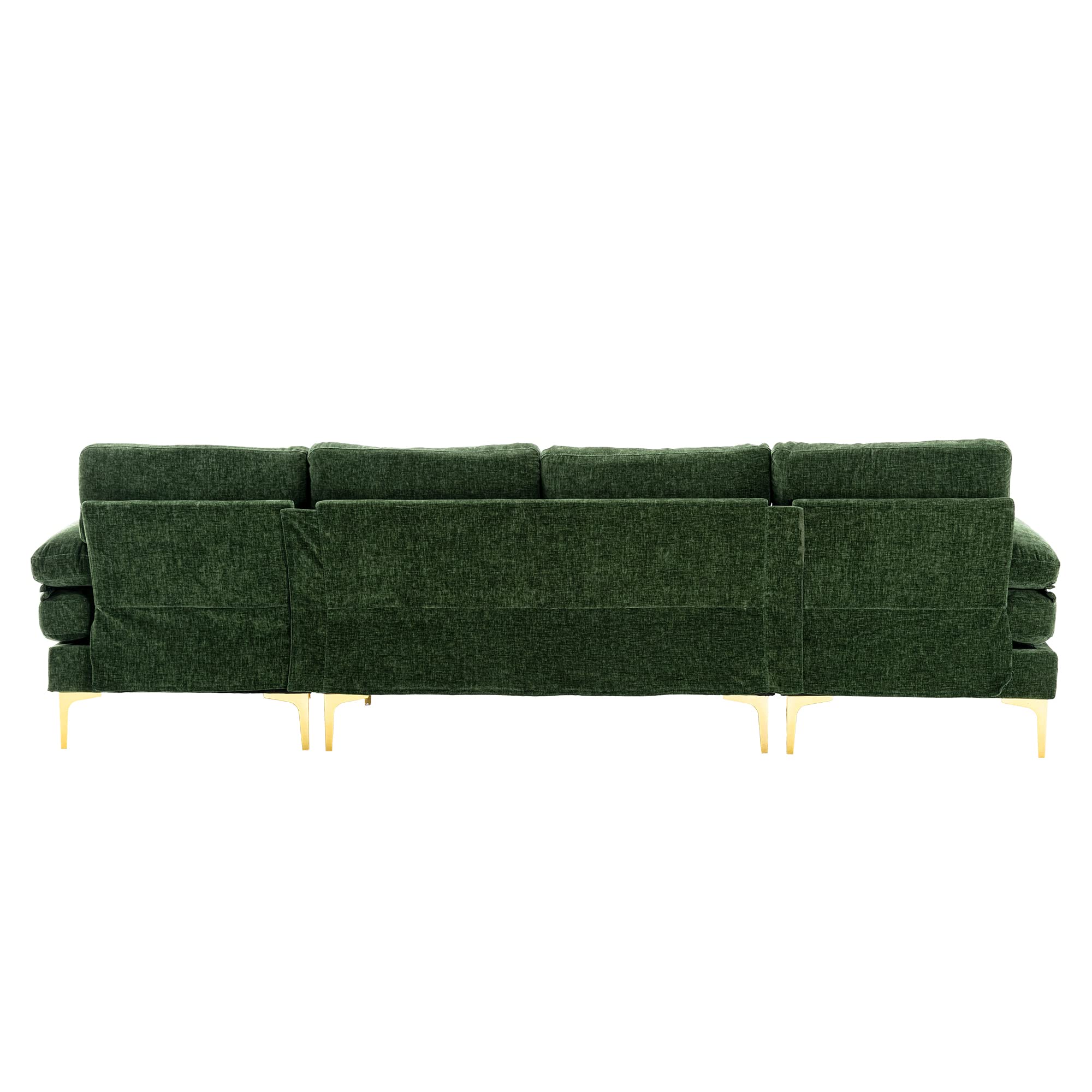 Convertible Sectional Sofa with Double Chaise Lounge - 110.63