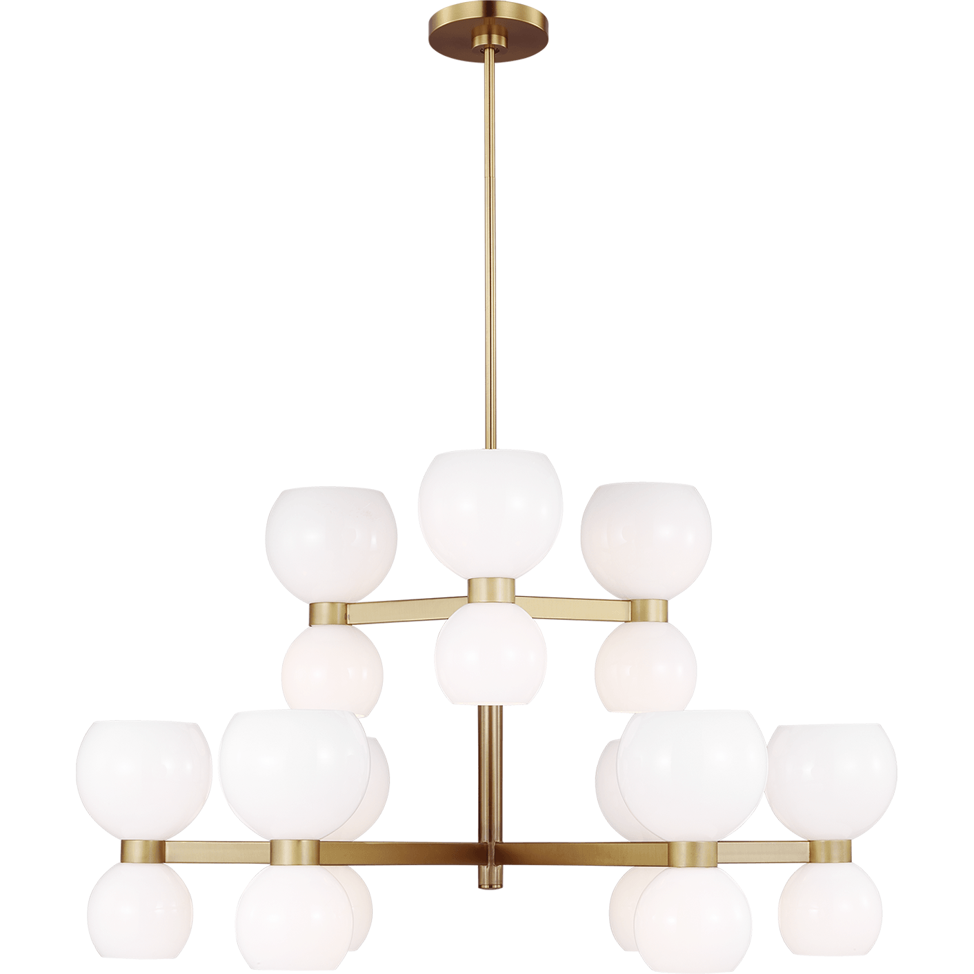 Londyn 18-Light Medium Chandelier - Elegant Crystal Ceiling Light Fixture for Dining Room, Living Room & Bedroom Decor