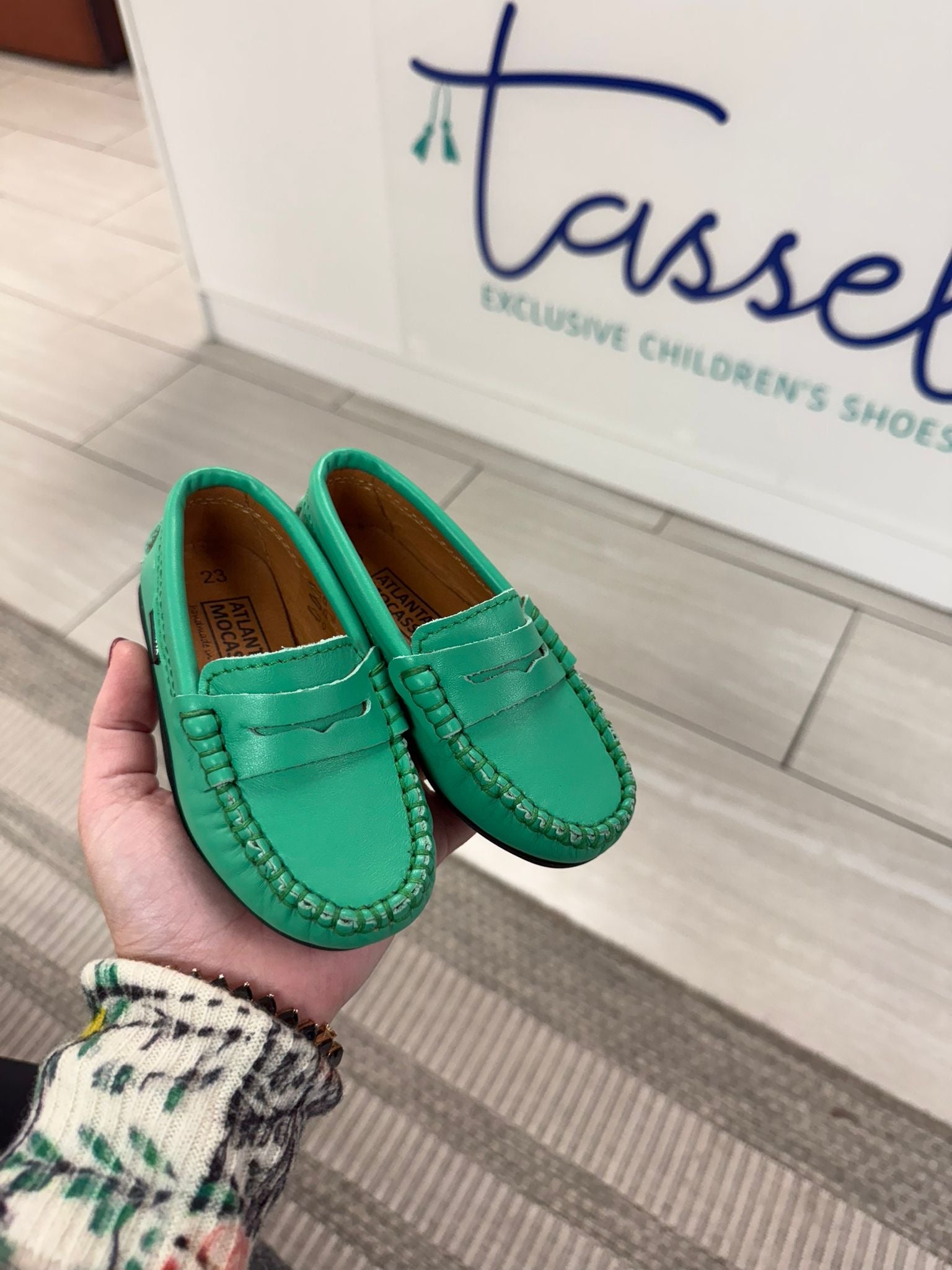 Atlanta Green Leather Penny Loafers for Men - Classic Moccasin Style Comfortable Slip-On Shoes | Perfect for Business Casual, Office & Formal Wear