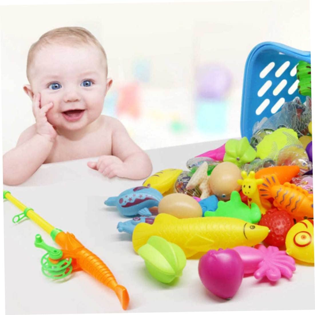 22Pcs Magnetic Bath Toys for Kids - Fun Fishing Game Set with Floating Fish for Water Play & Bathtime Fun | Perfect Toddler Sensory Toys for Indoor & Outdoor Play