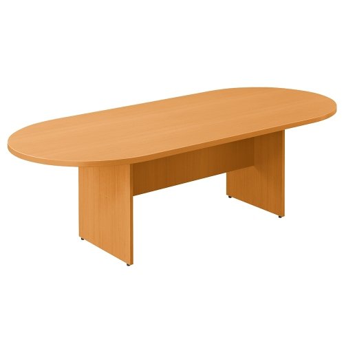 8 ft Conference Table with 8 Seats - Durable Mahogany Laminate Office Meeting Table for Conference Rooms & Training Sessions (44